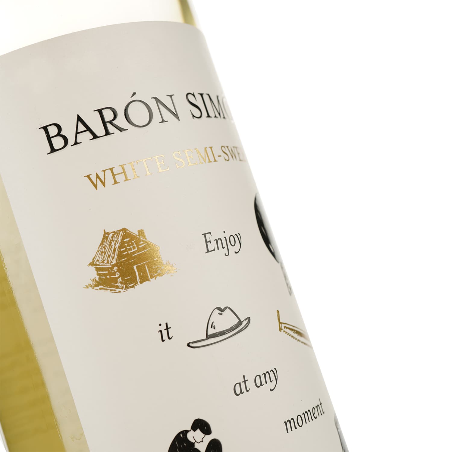 Вино Baron Simon White Semi-sweet біле, напівсолодке, 0,75 л