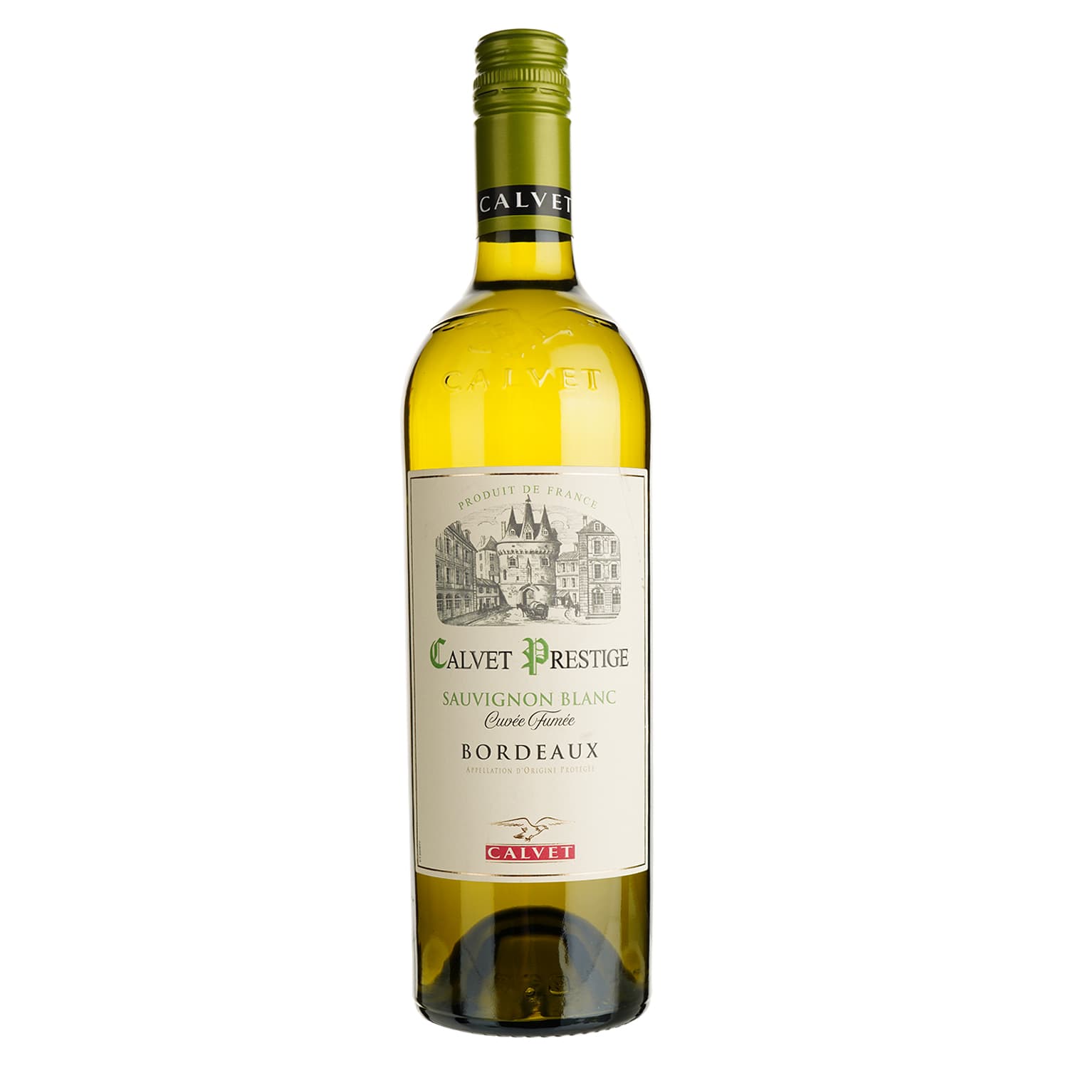 Вино Calvet Prestige Sauvignon Blanc Cuvee Fumee Bordeaux AOC біле сухе 0.75 л