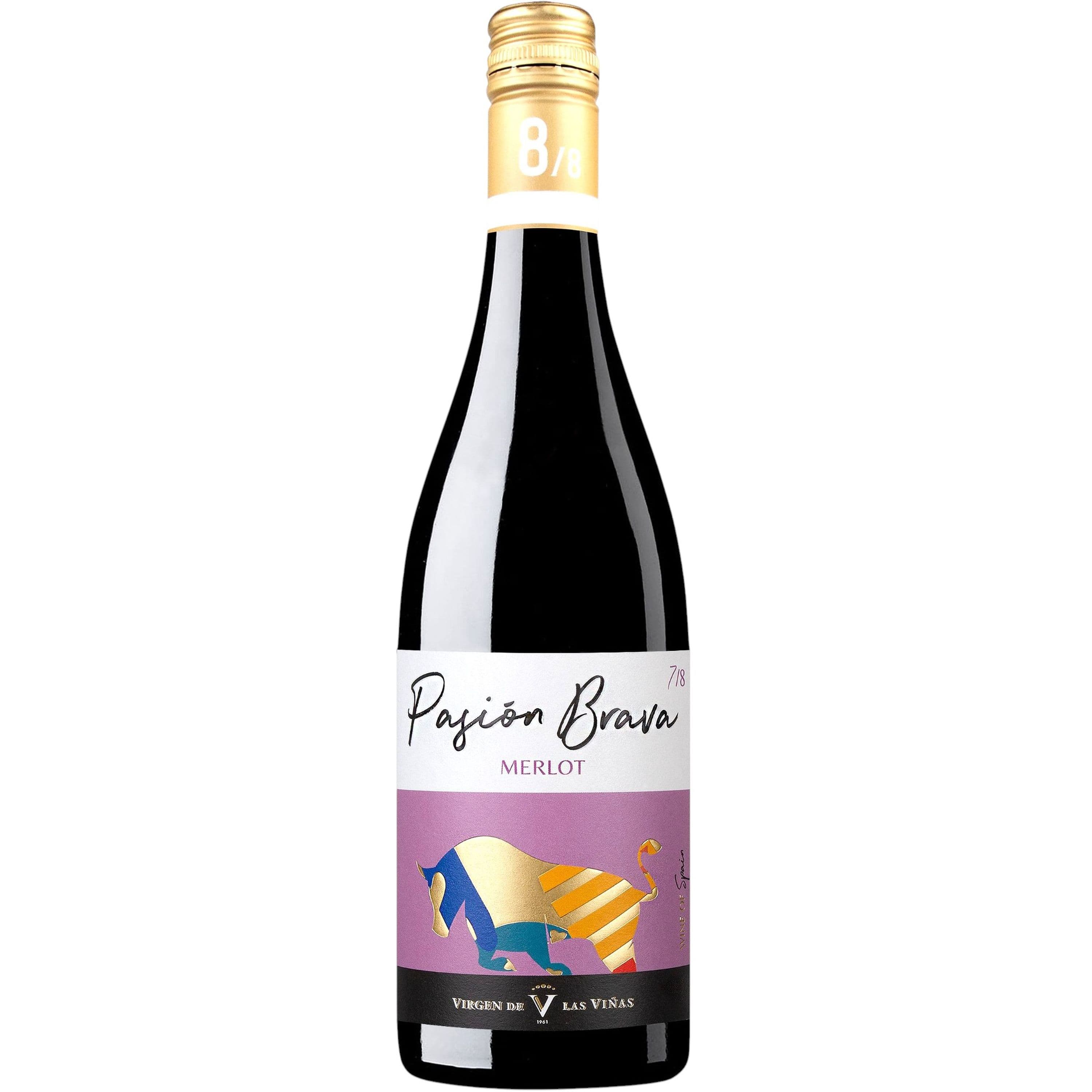 Вино Pasion Brava Merlot червоне напівсухе 0.75 л