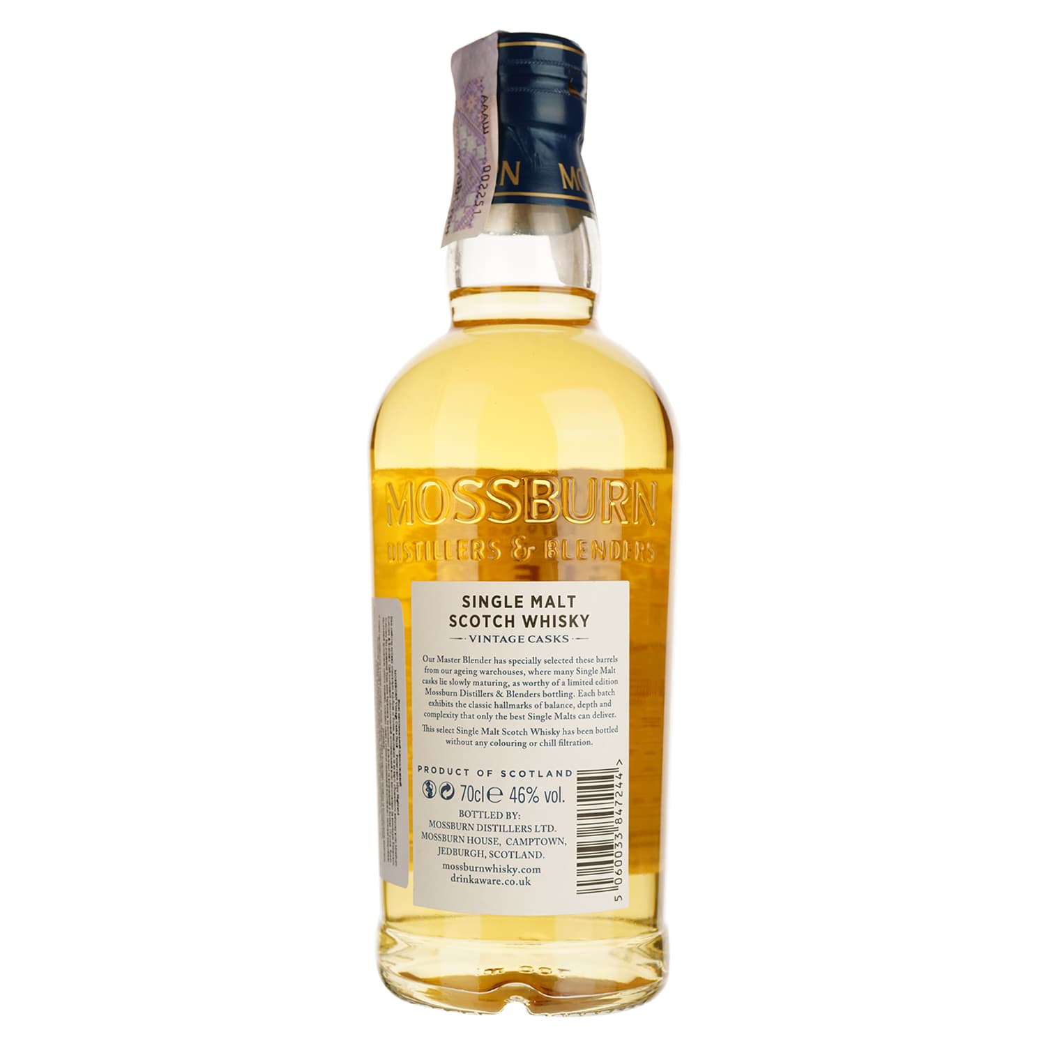 Віскі Mossburn Vintage Casks No18 Fettercairn 10 років, 46%, 0,7 л