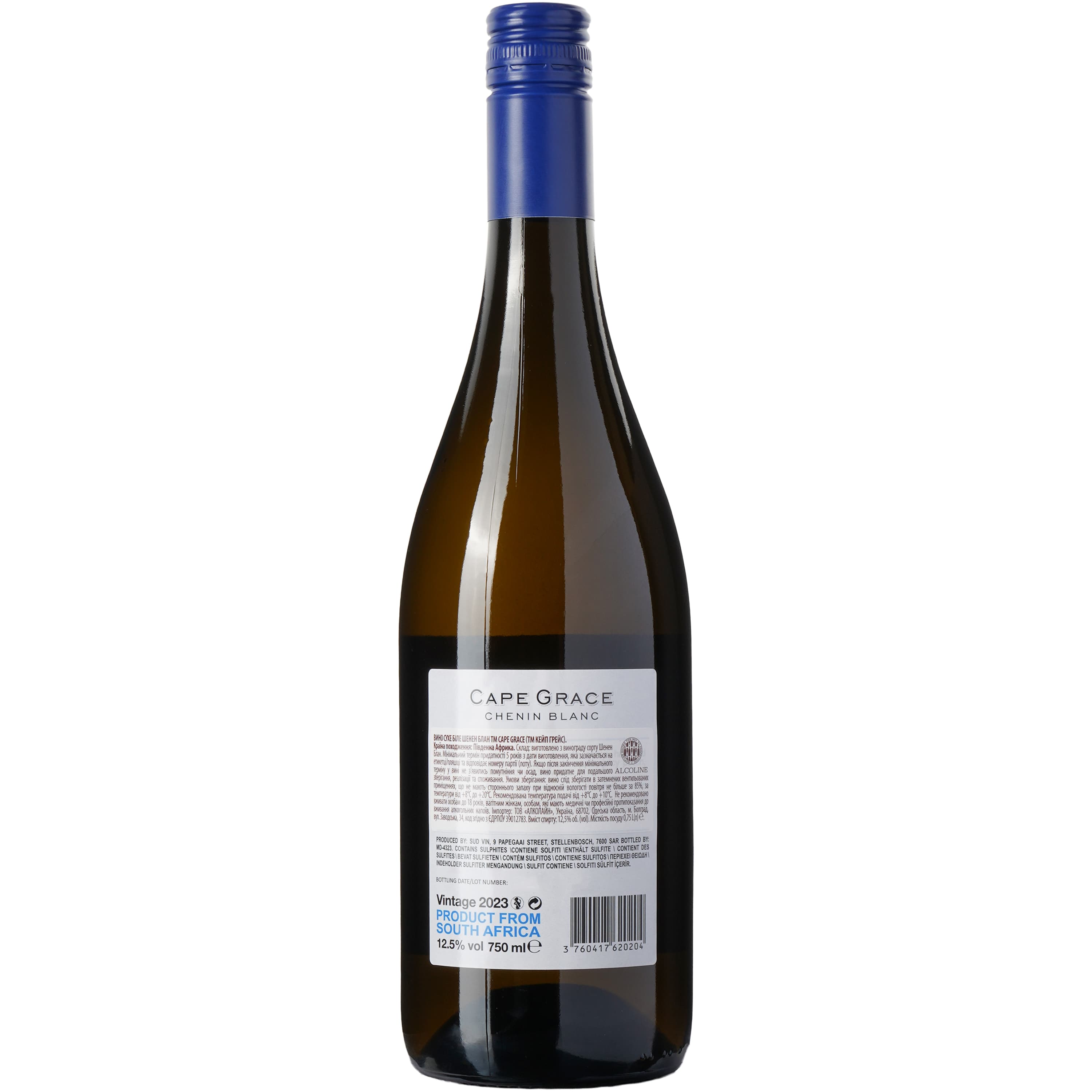 Вино Cape Grace Chenin Blanc біле сухе 0.75 л