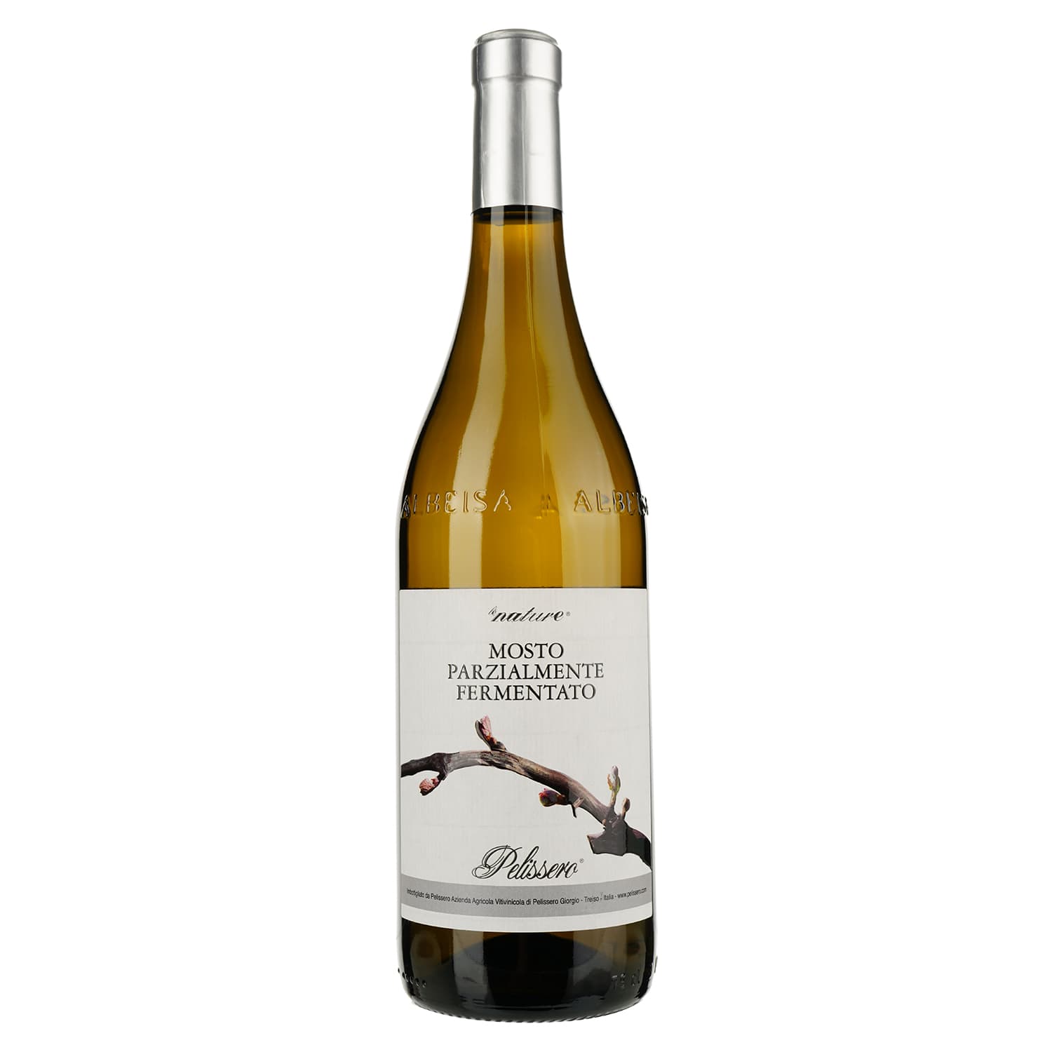 Вино Pelissero Mosto Parzialmente Fermentato, біле, солодке, 5,5%, 0,75 л