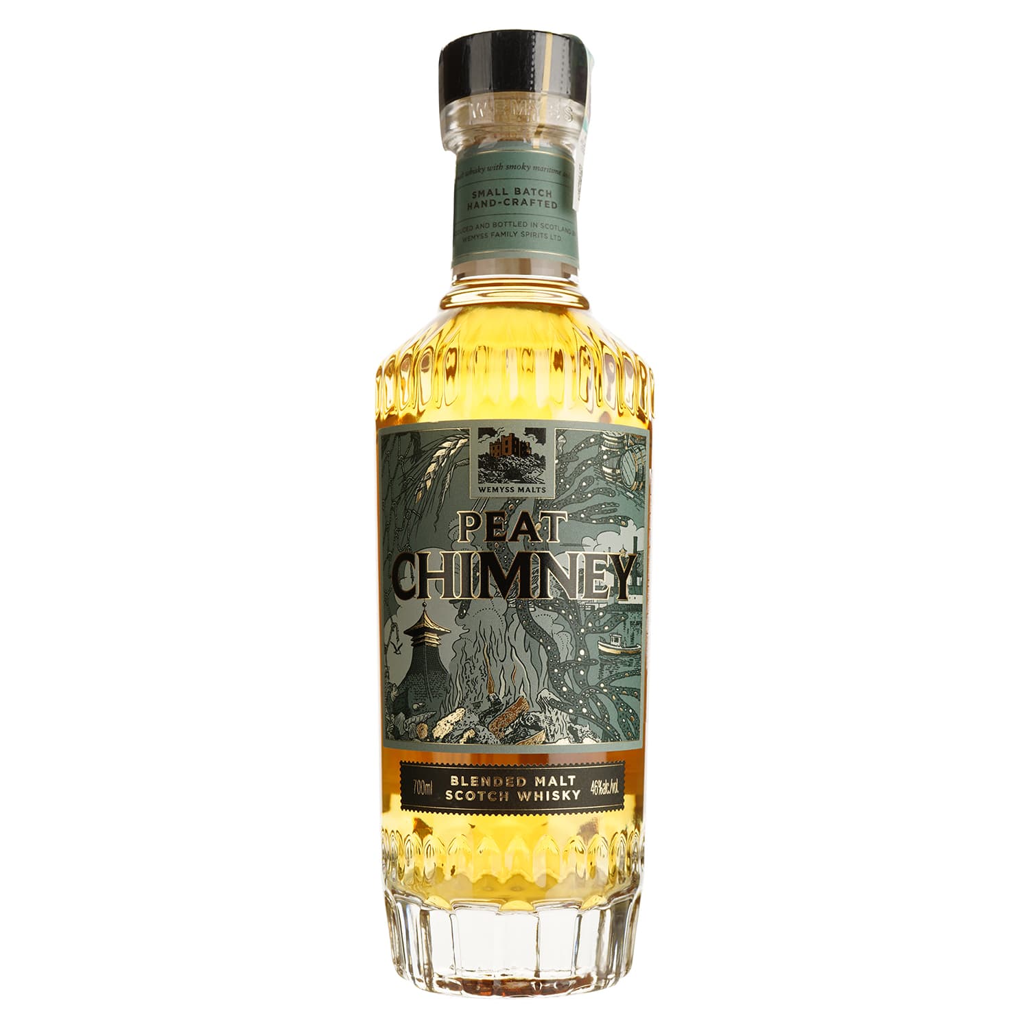 Віскі Wemyss Malts Peat Chimney Blended Malt 46% 0.7 л в подарунковій упаковці