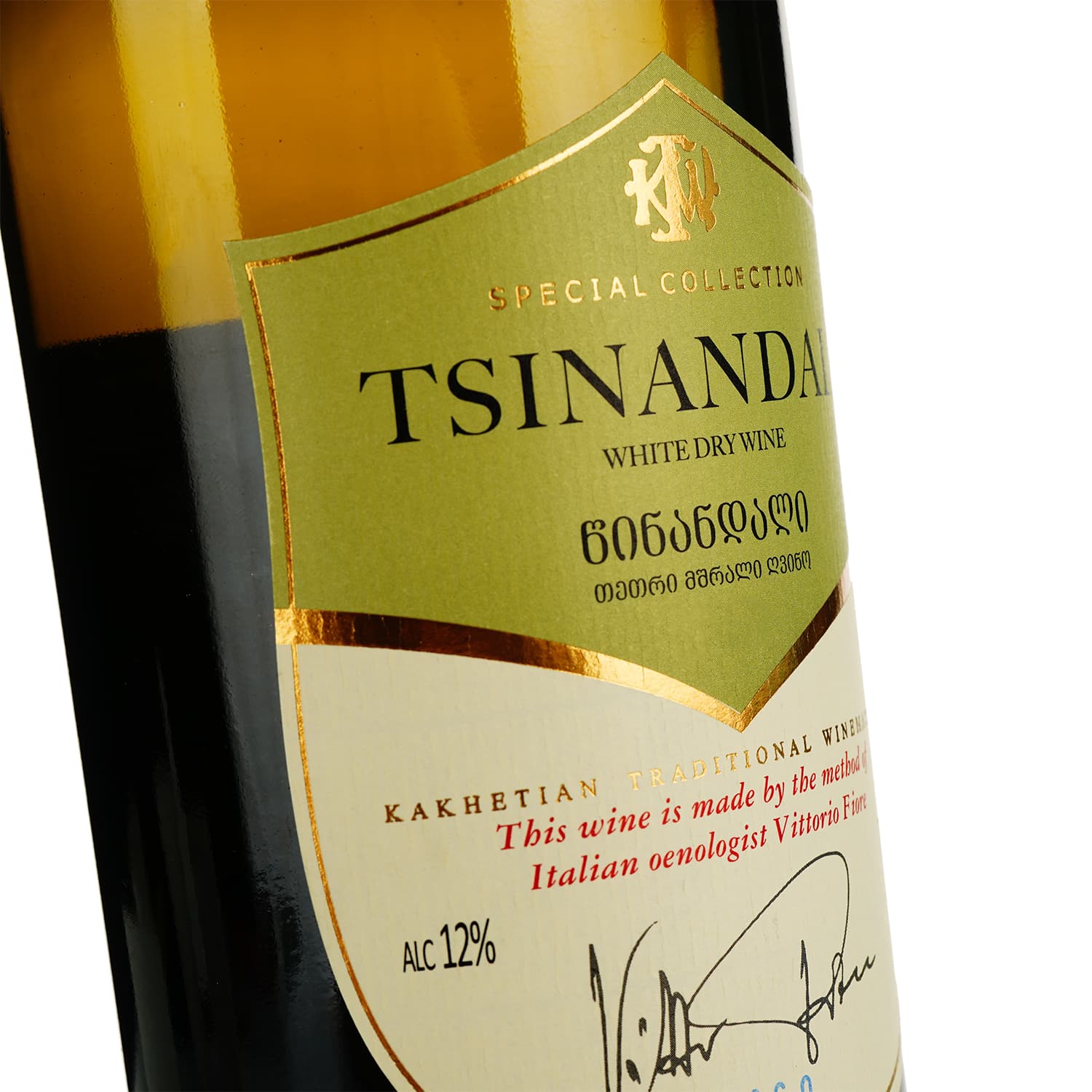 Вино KTW Speсial Collection Цинандалі біле сухе 0.75 л