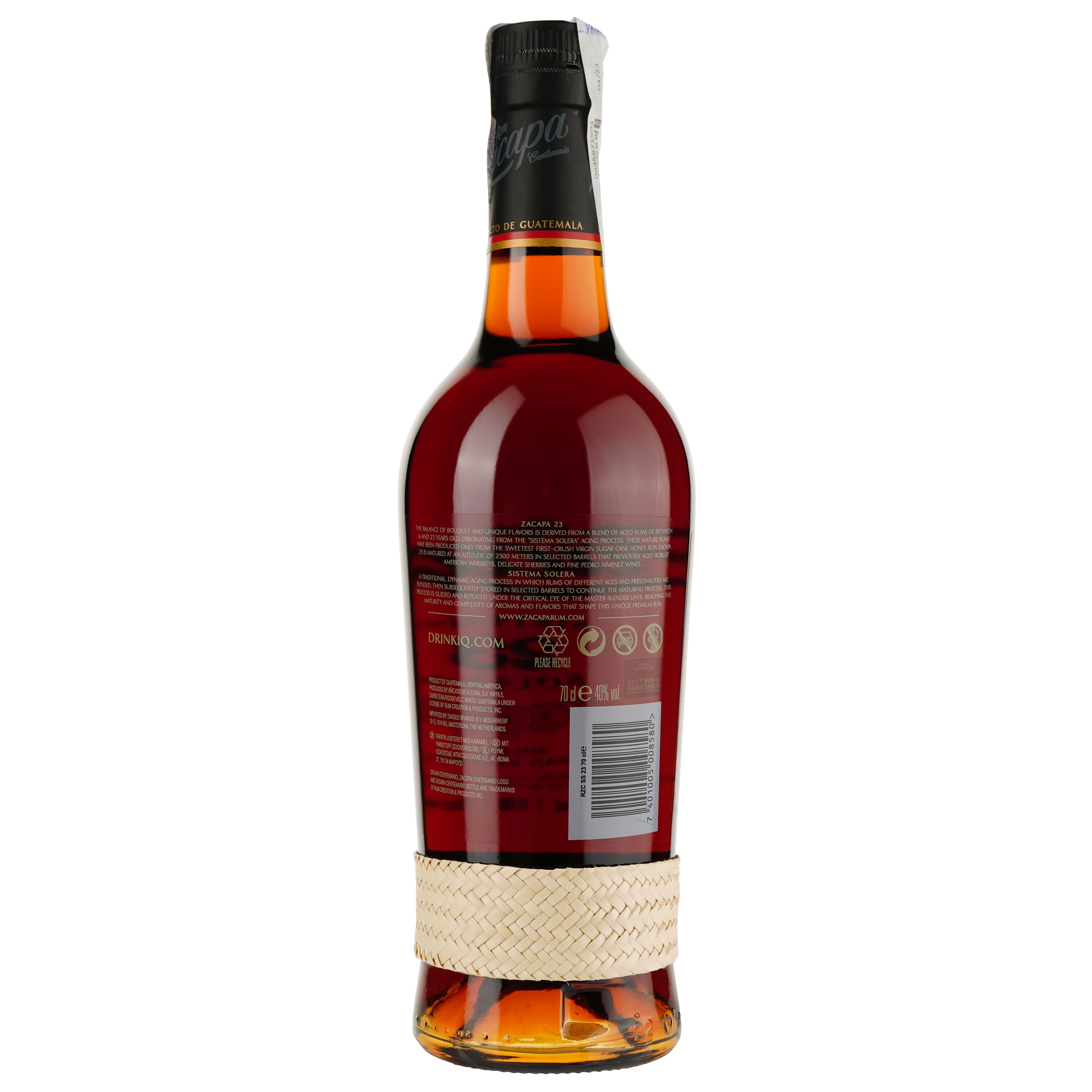 Ром Zacapa Centenario Solera Gran Reserva 23, 40%, 0,7 л