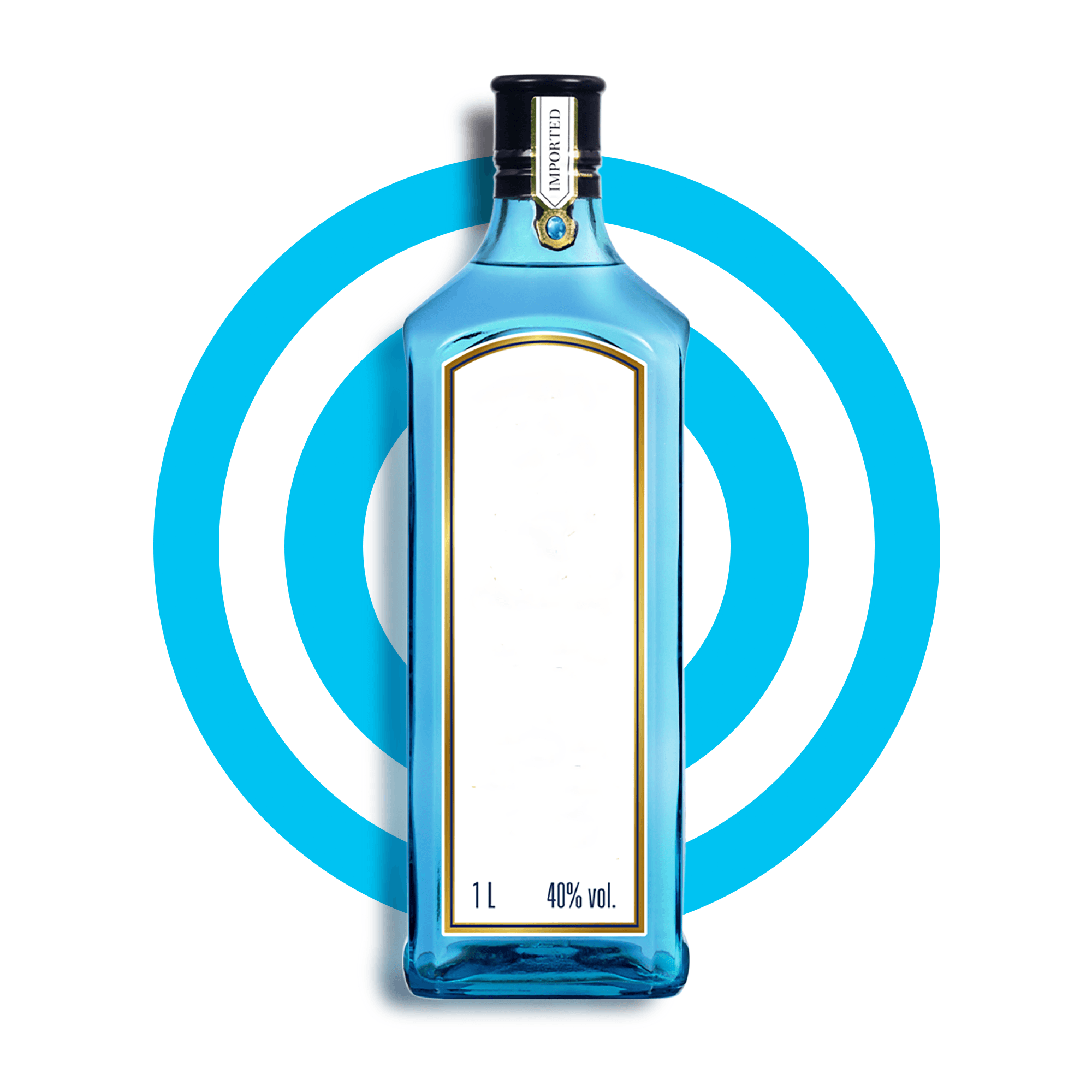 Джин Bombay Sapphire London Dry Gin, 47%, 1 л