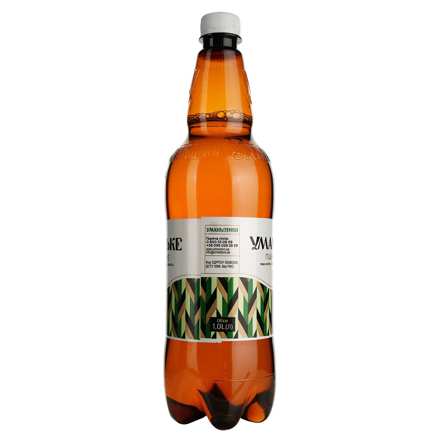 Пиво Уманьпиво Пшеничне Світле, 4,4%, 1 л (459008)