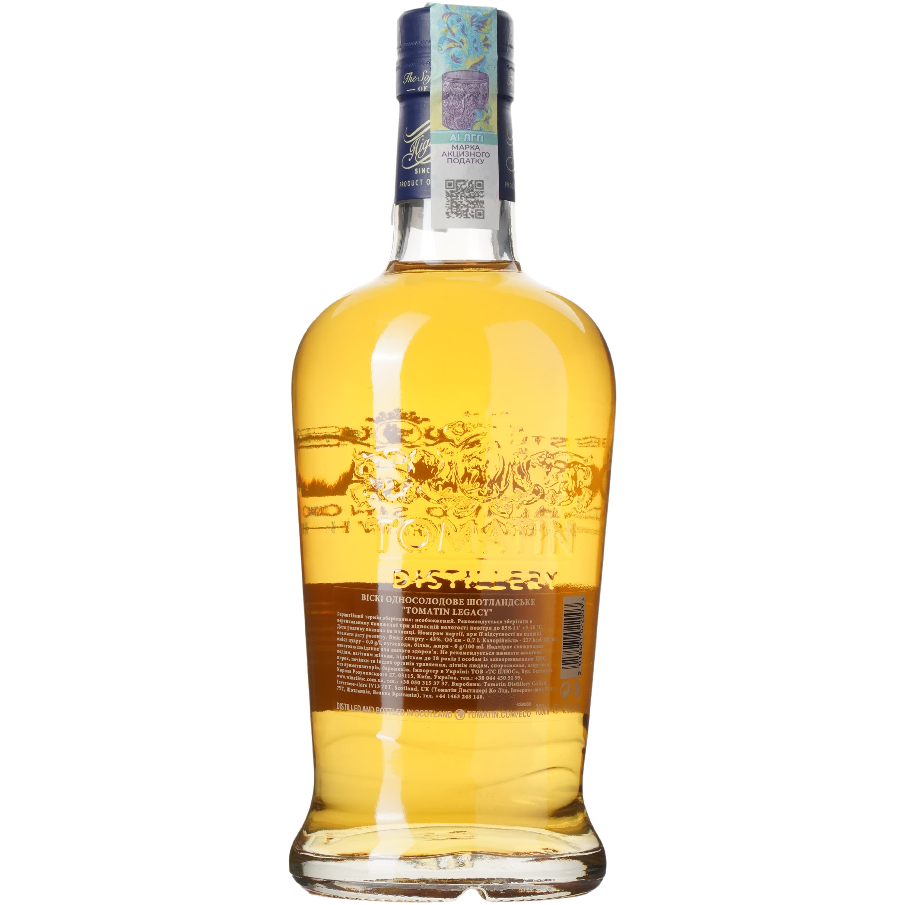 Віскі Tomatin Legacy в подарунковій упаковці 43% 0.7 л