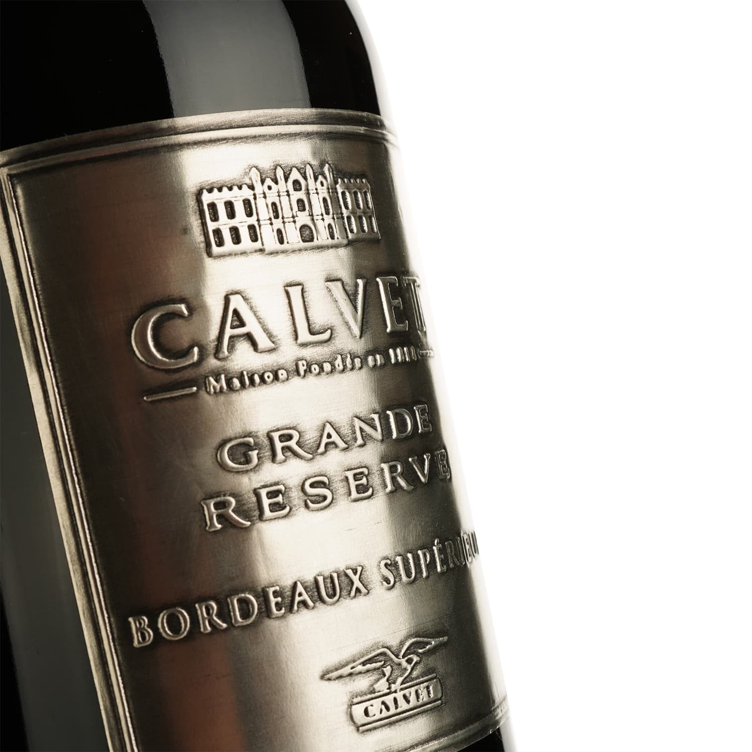 Вино Calvet Grande Reserve Metal Bordeaux Superieur AOC червоне сухе 1.5 л