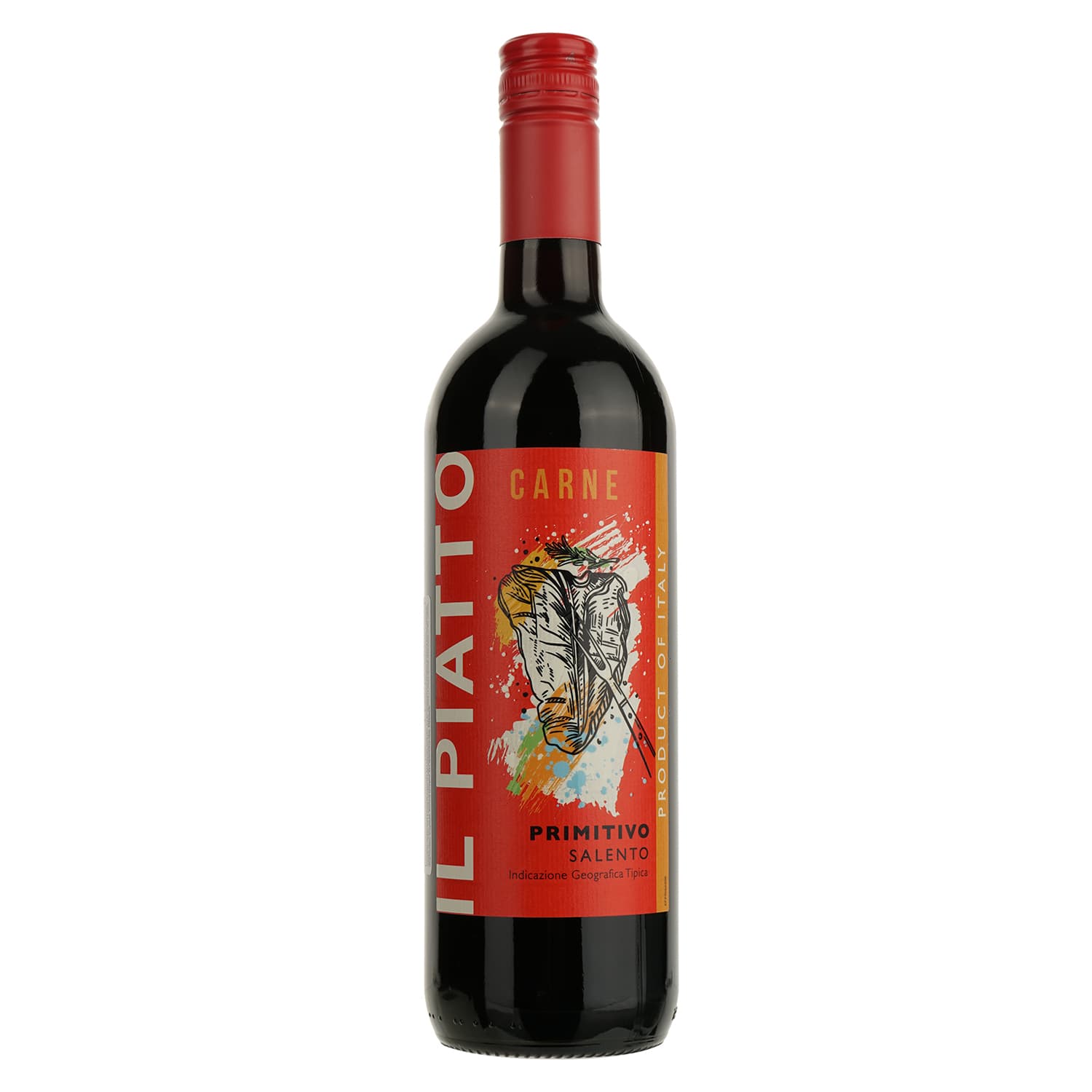 Вино Il Piatto Primitivo IGT Salento червоне сухе 0.75 л