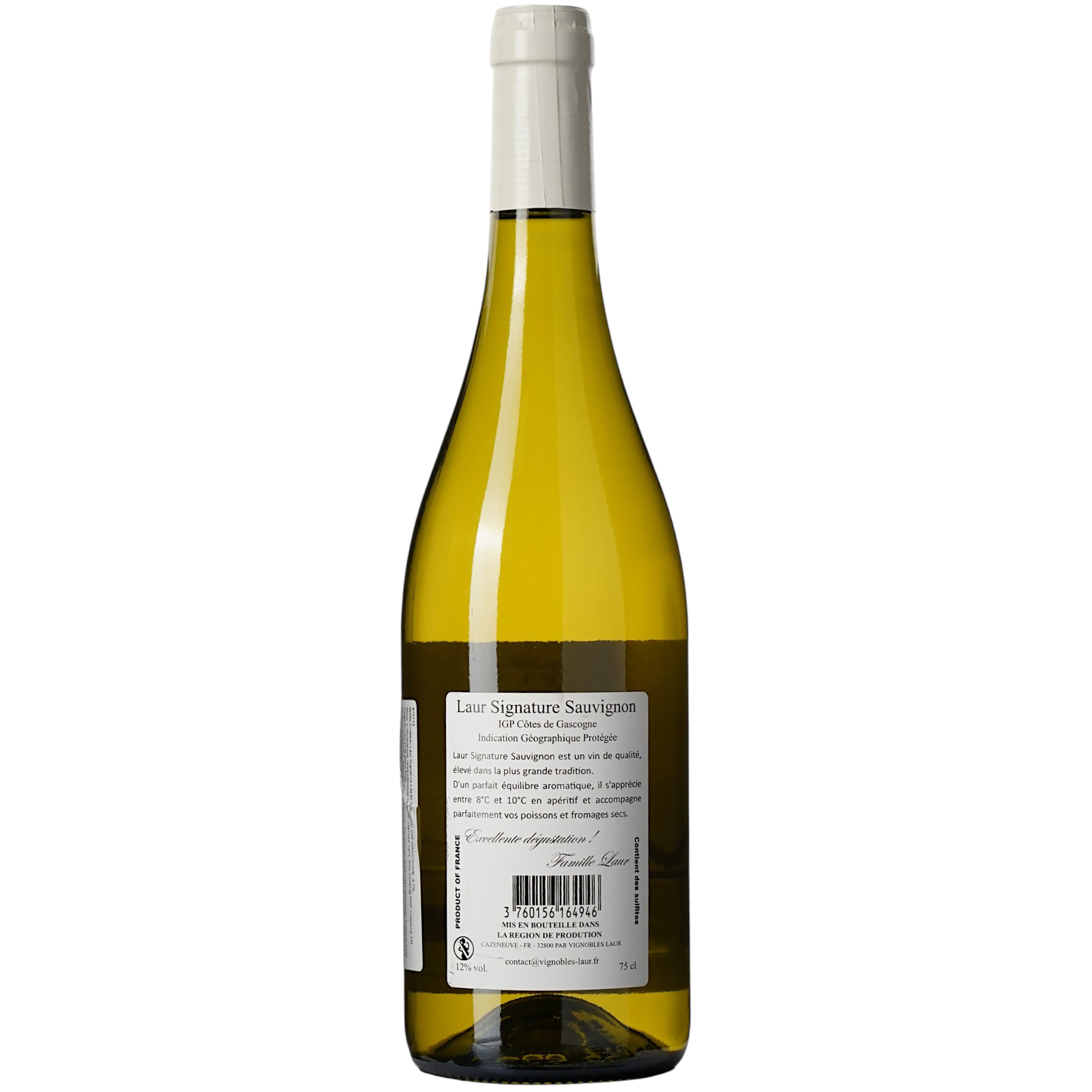 Вино Chateau Laur Signature Laur Sauvignon IGP Gascogne біле сухе 0.75 л