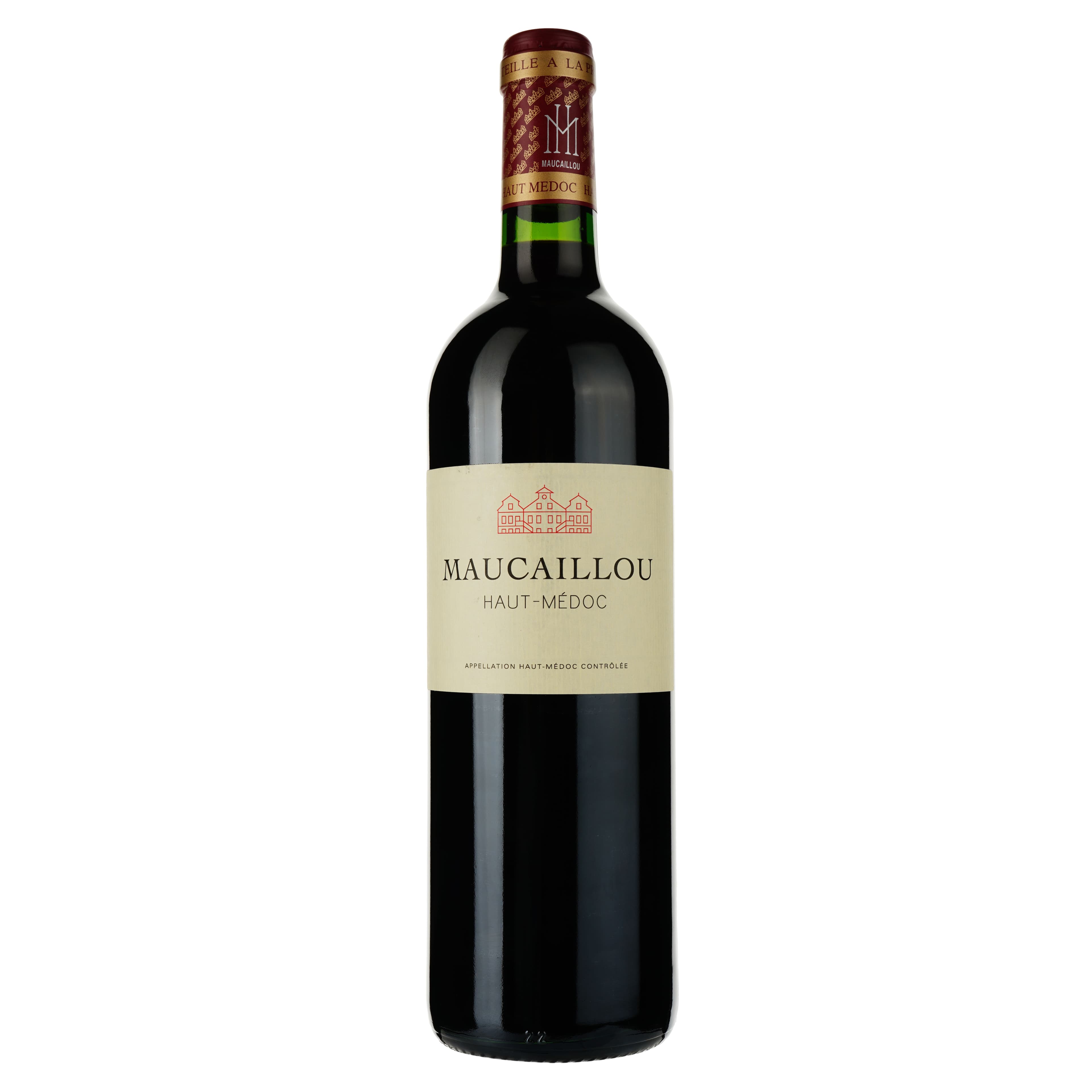 Вино Le Haut Medoc de Maucaillou 2019, червоне, сухе, 0.75 л