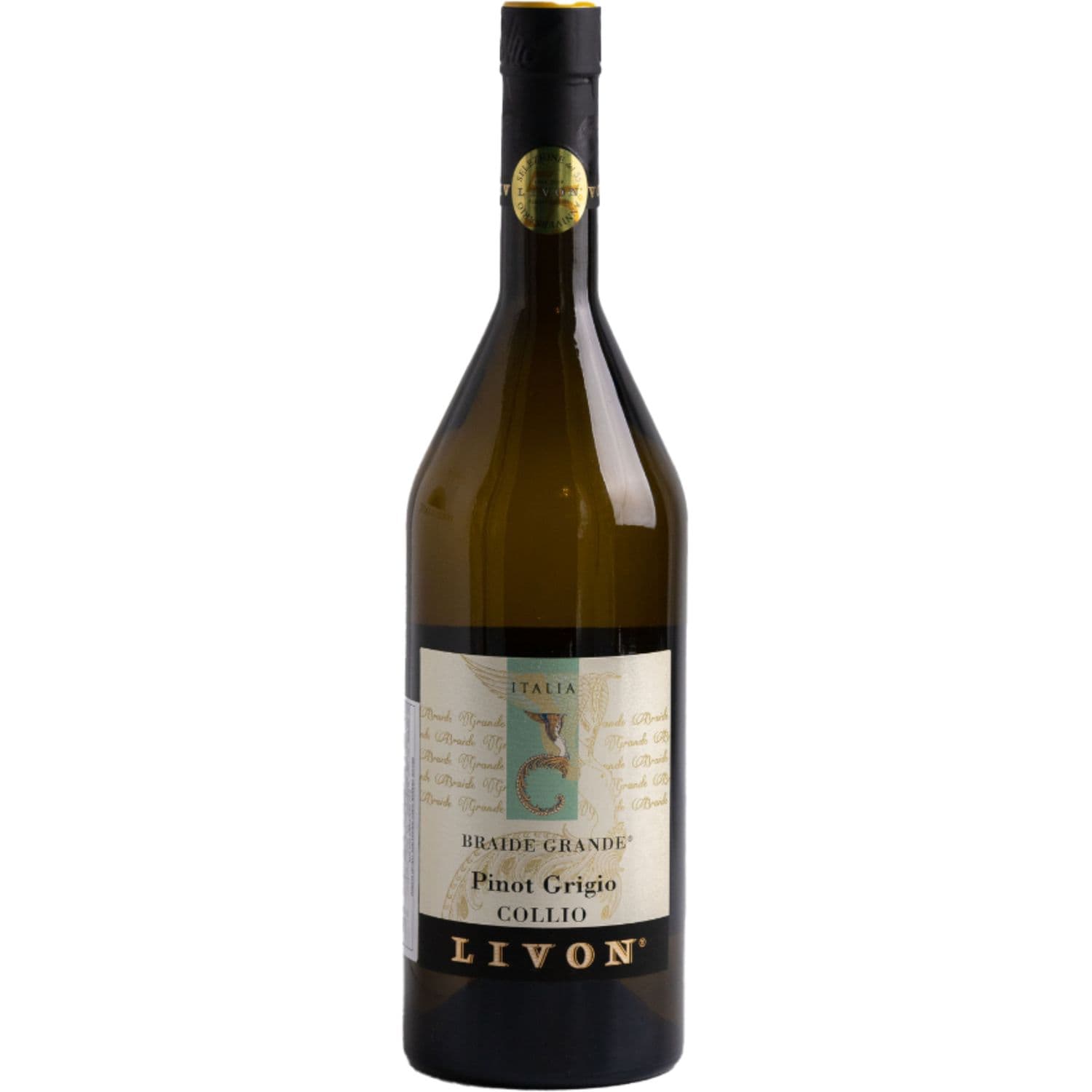 Вино Livon Braide Grande Pinot Grigio DOC Collio Bianco біле сухе 0.75 л