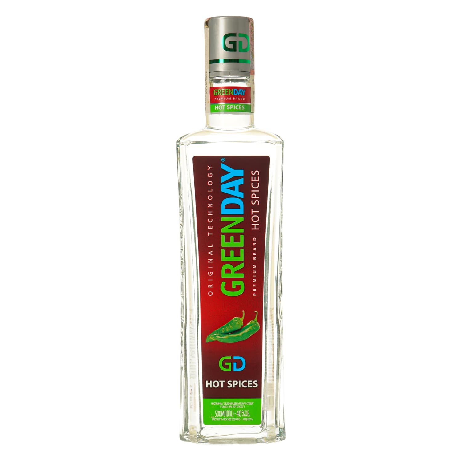 Настоянка Green Day Пекучі Спеції 40% 0.5 л