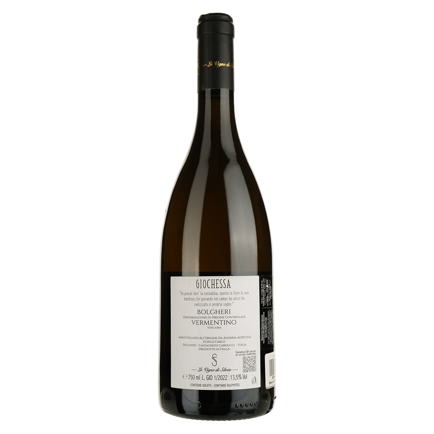 Вино Le Vigne di Silvia Giochessa Vermentino Bolgheri DOC бiле сухе 0.75 л