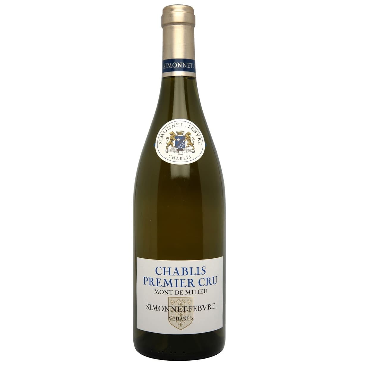 Вино Simonnet-Febvre Chablis Premier Cru Montmains АОС, біле, сухе, 13%, 0,75 л (814485)
