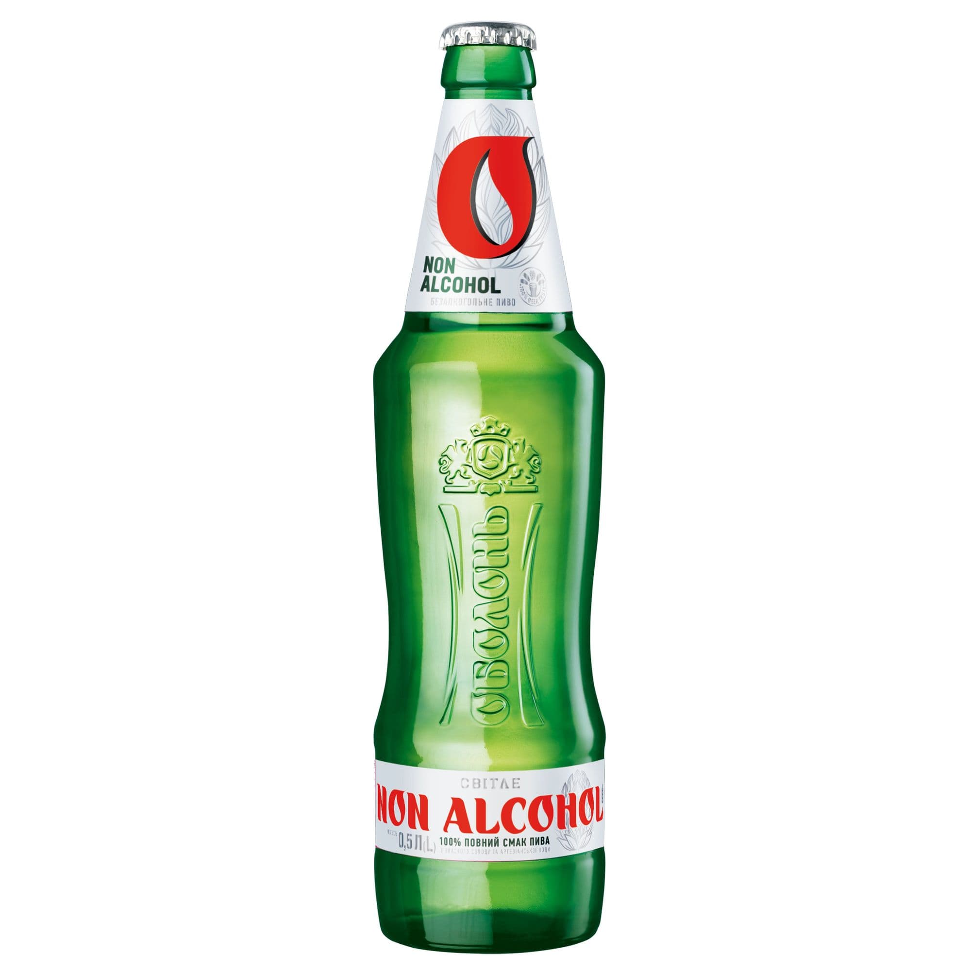 Пиво безалкогольне Оболонь, світле, 0,4%, 0,5 л (65521)
