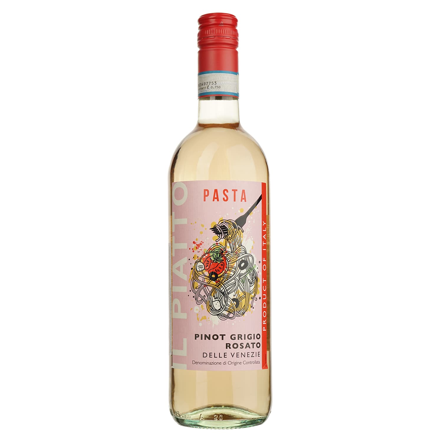 Вино Il Piatto Pinot Grigio DOC Delle Venezie Blush рожеве сухе 0.75 л