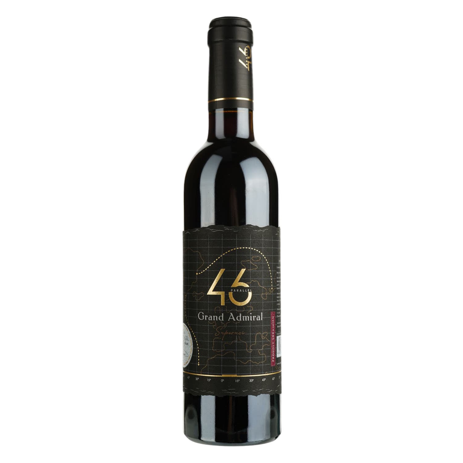 Вино 46 Parallel Grand Admiral Saperavi, червоне, сухе, 0,375 л