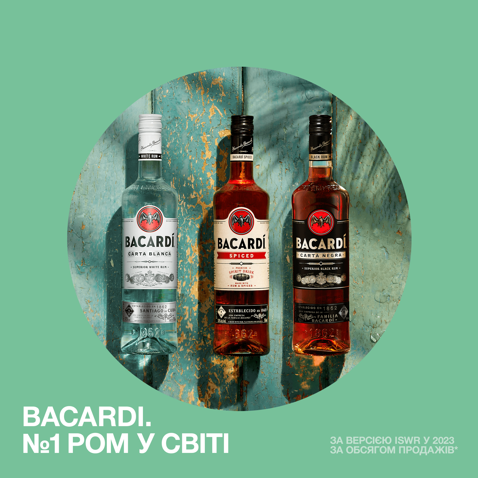 Ром Bacardi Carta Blanca, 40%, 1 л