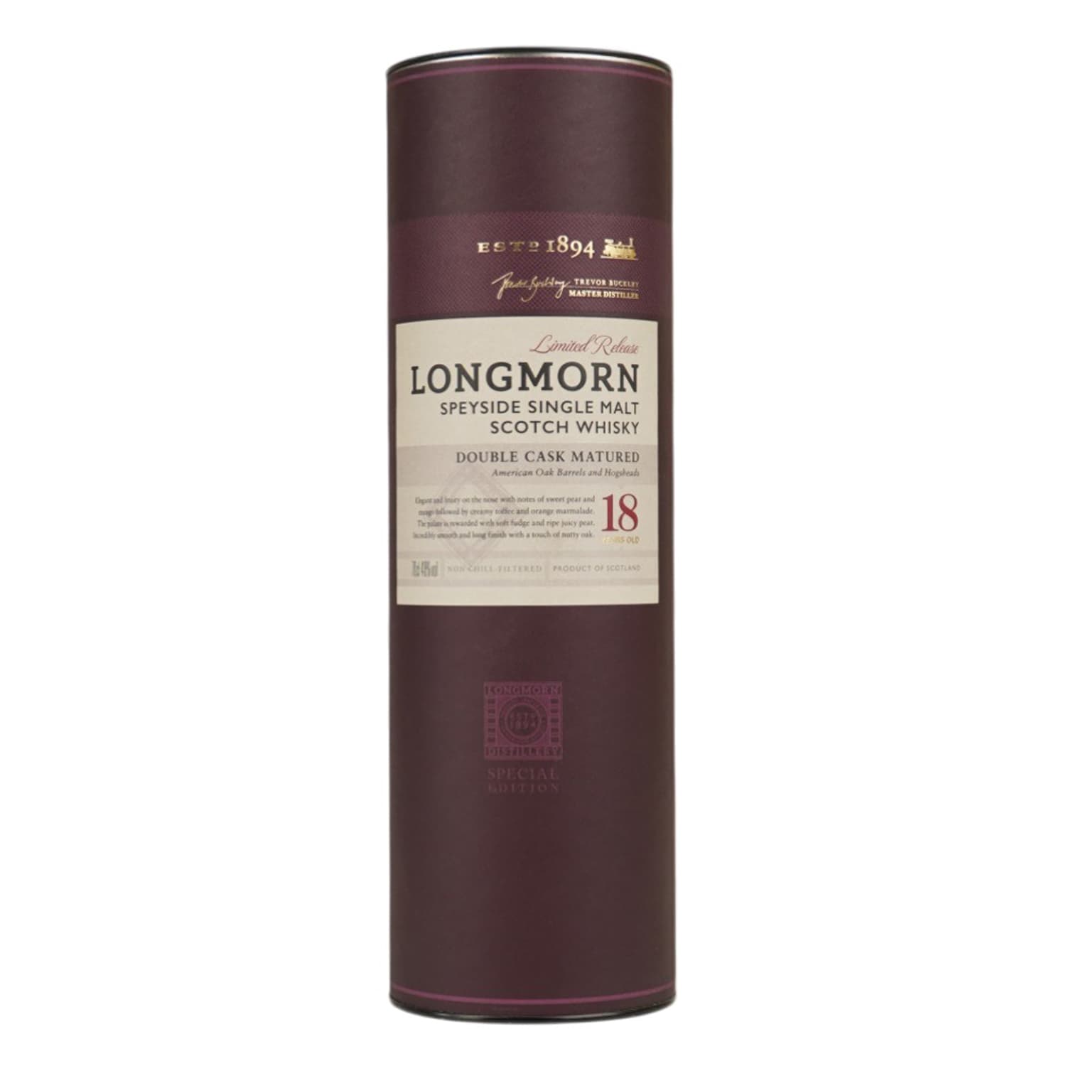 Віскі Longmorn 18 yo Speyside Single Malt Scotch Whisky 48% 0.7 л (828594)