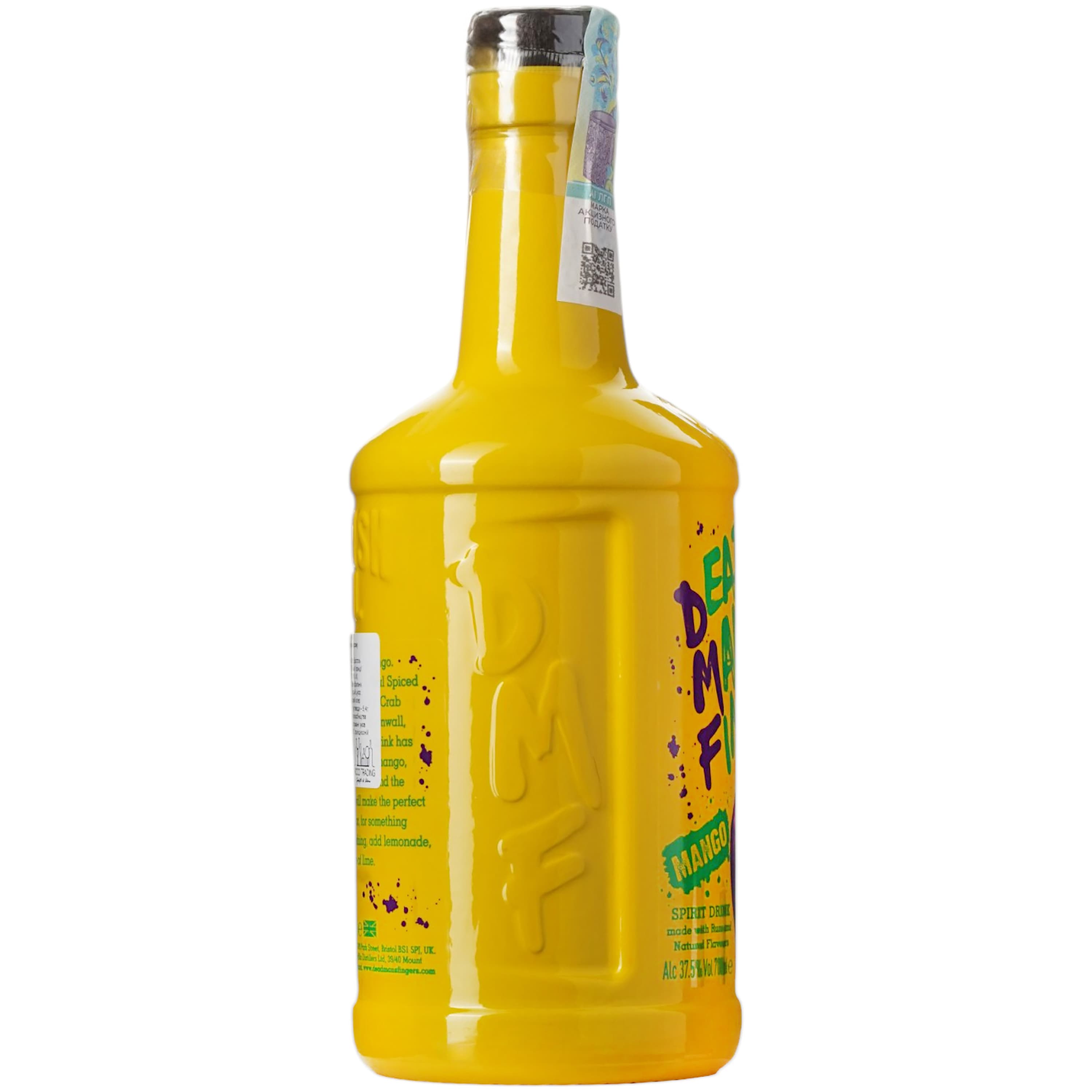 Алкогольний напій на основі рому Dead Man's Fingers (DMF) Mango 38% 0.7 л (5011166063605)