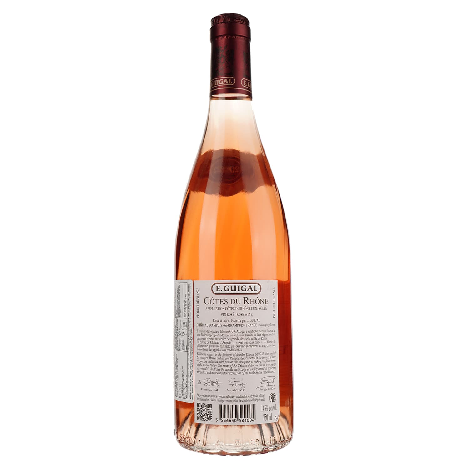 Вино E.Guigal Cotes du Rhone Rose, 13,5%, 0,75 л (8000015291780)