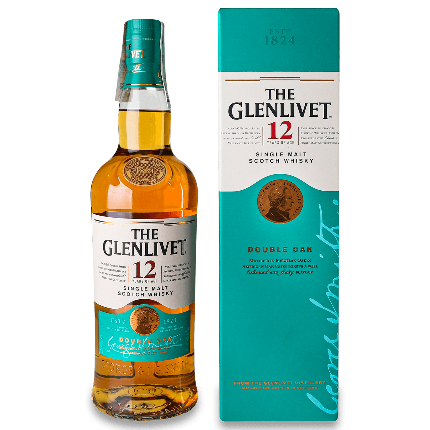 Віскі The Glenlivet 12 yo, в подарунковій упаковці, 40%, 0,7 л