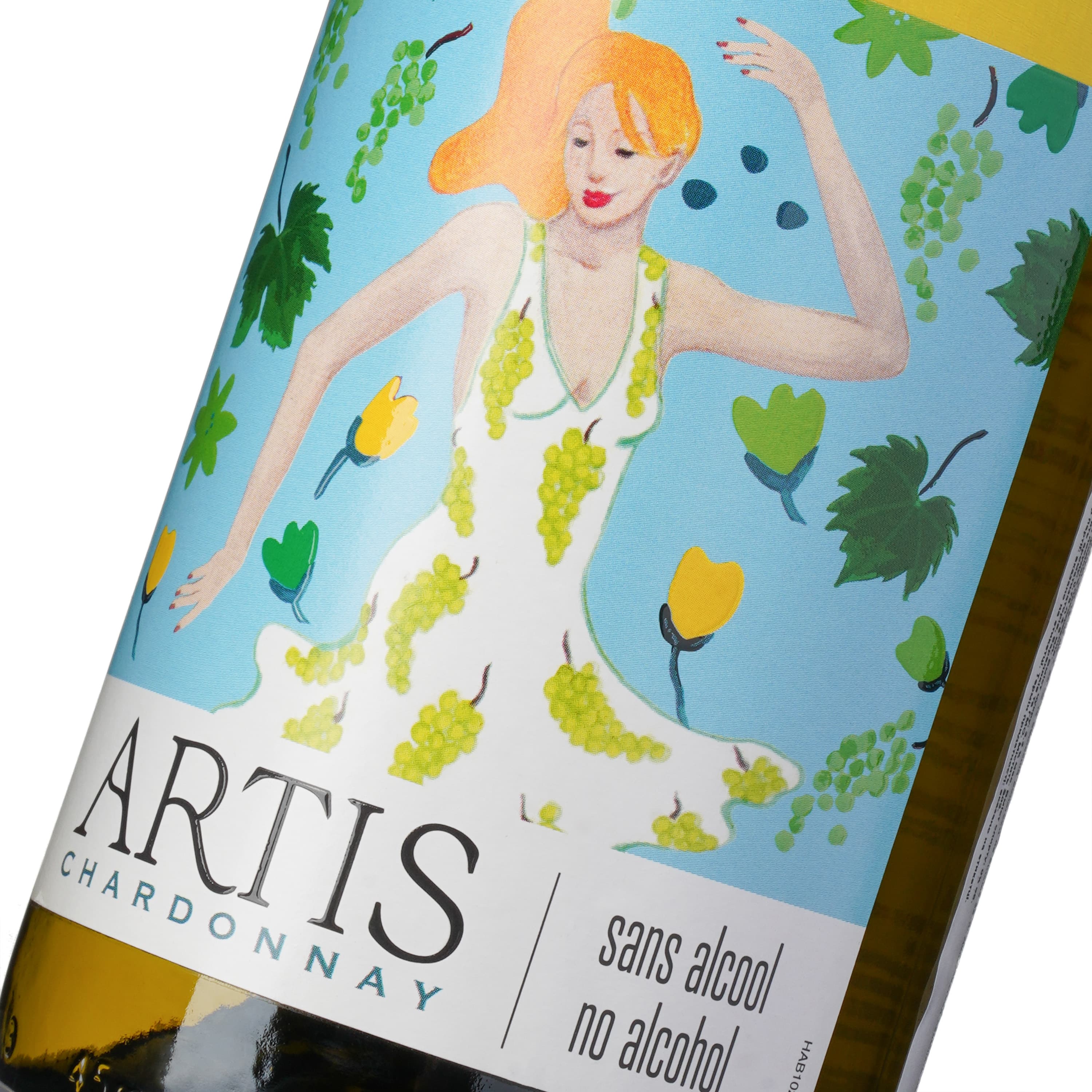 Вино безалкогольне Cordier Artis Chardonnay біле напівсолодке 0.75 л