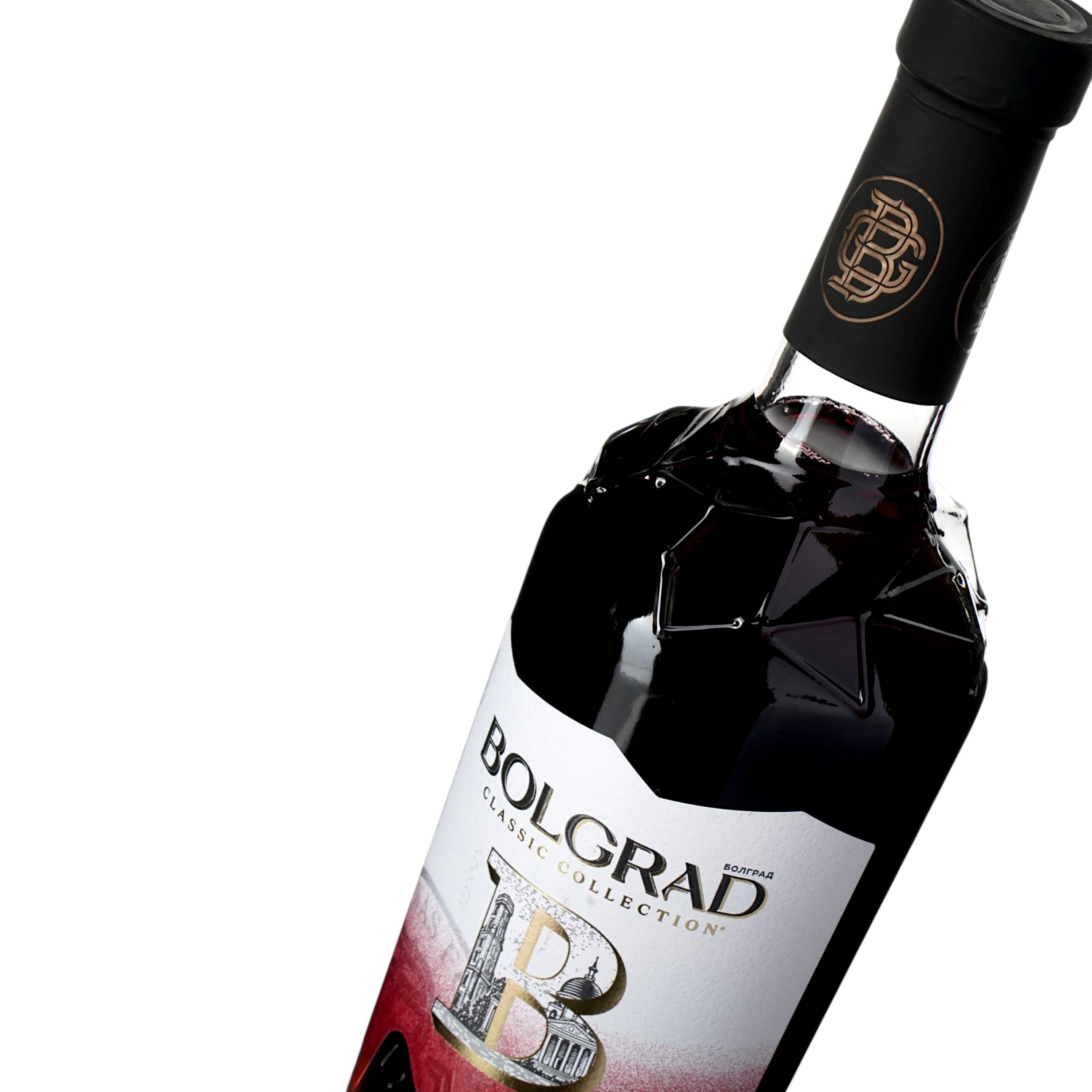 Винний напій Bolgrad Шато Де Він напівсолодкий червоний 10% 0.75 л