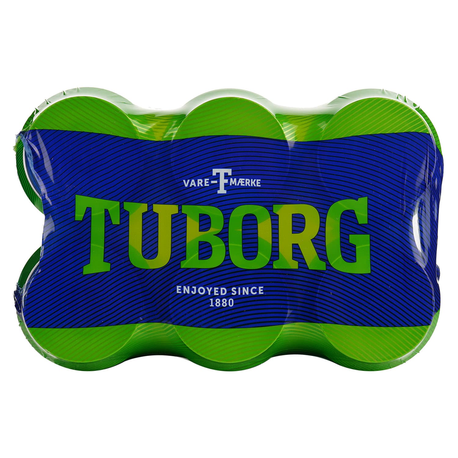 Набір пива Tuborg Green світле 4.6% 3 л (6 шт. по 0.5 л) з/б