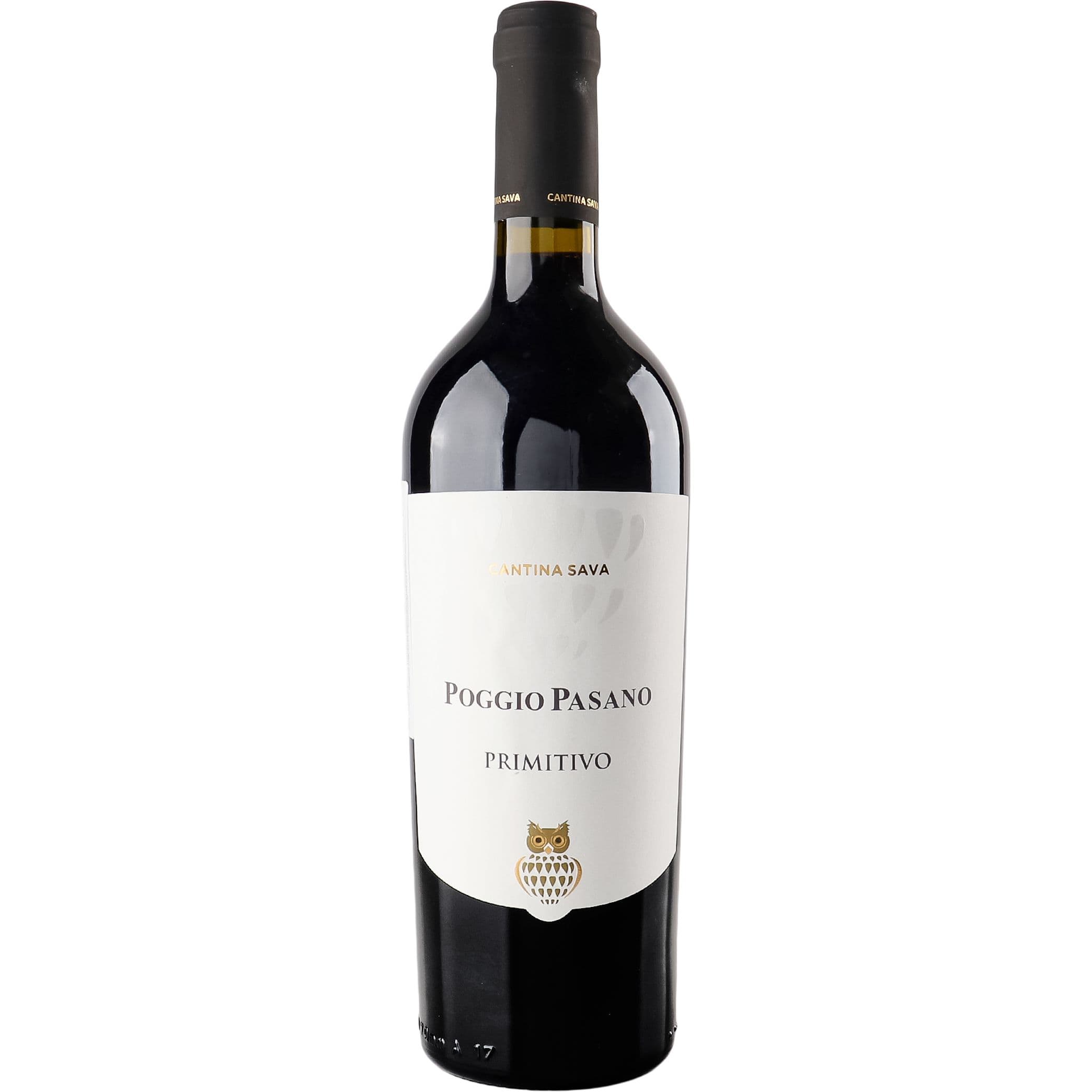 Вино Cantina Sava Poggio Pasano Primitivo Puglia червоне сухе 13.5% 0.75 л