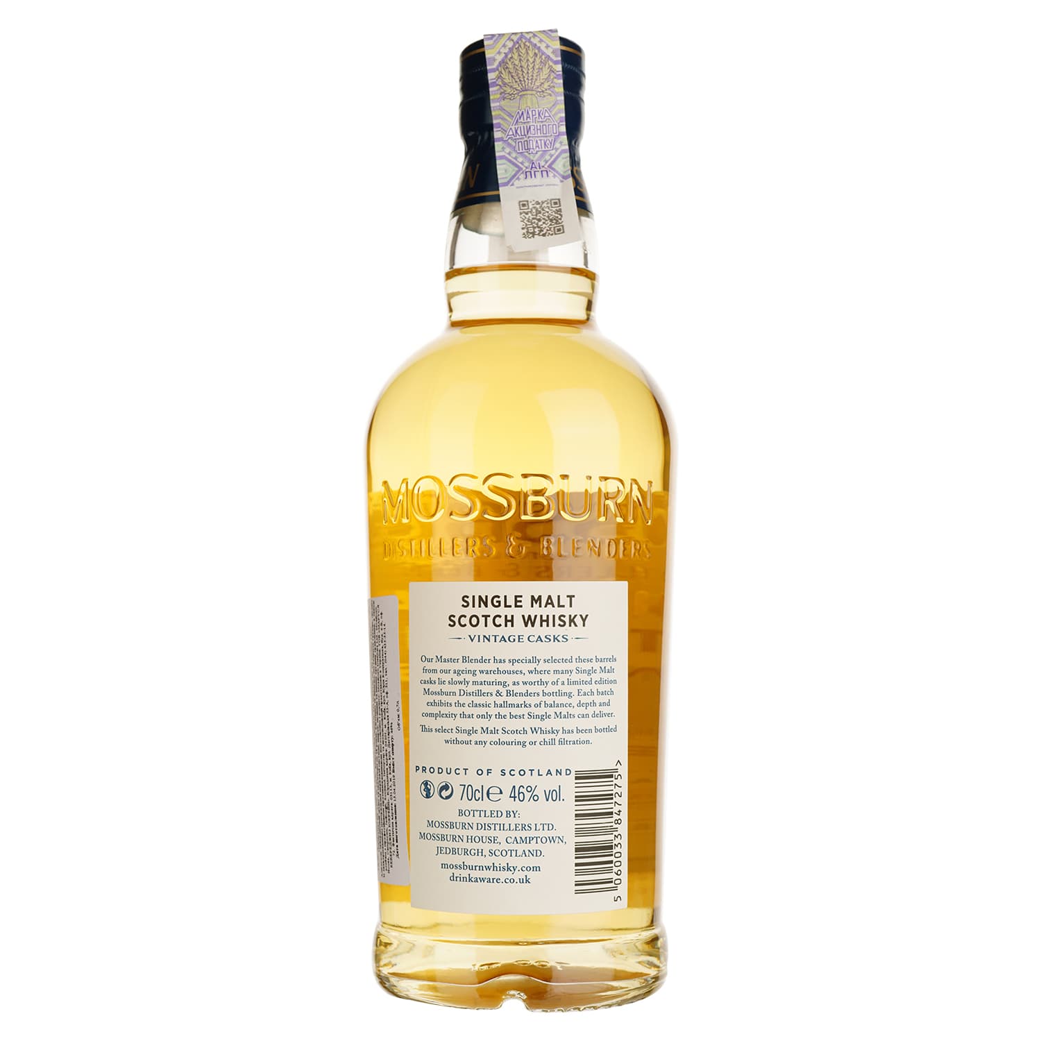 Віскі Mossburn Vintage Casks No 25 Ardmore 10 років, 46%, 0,7 л
