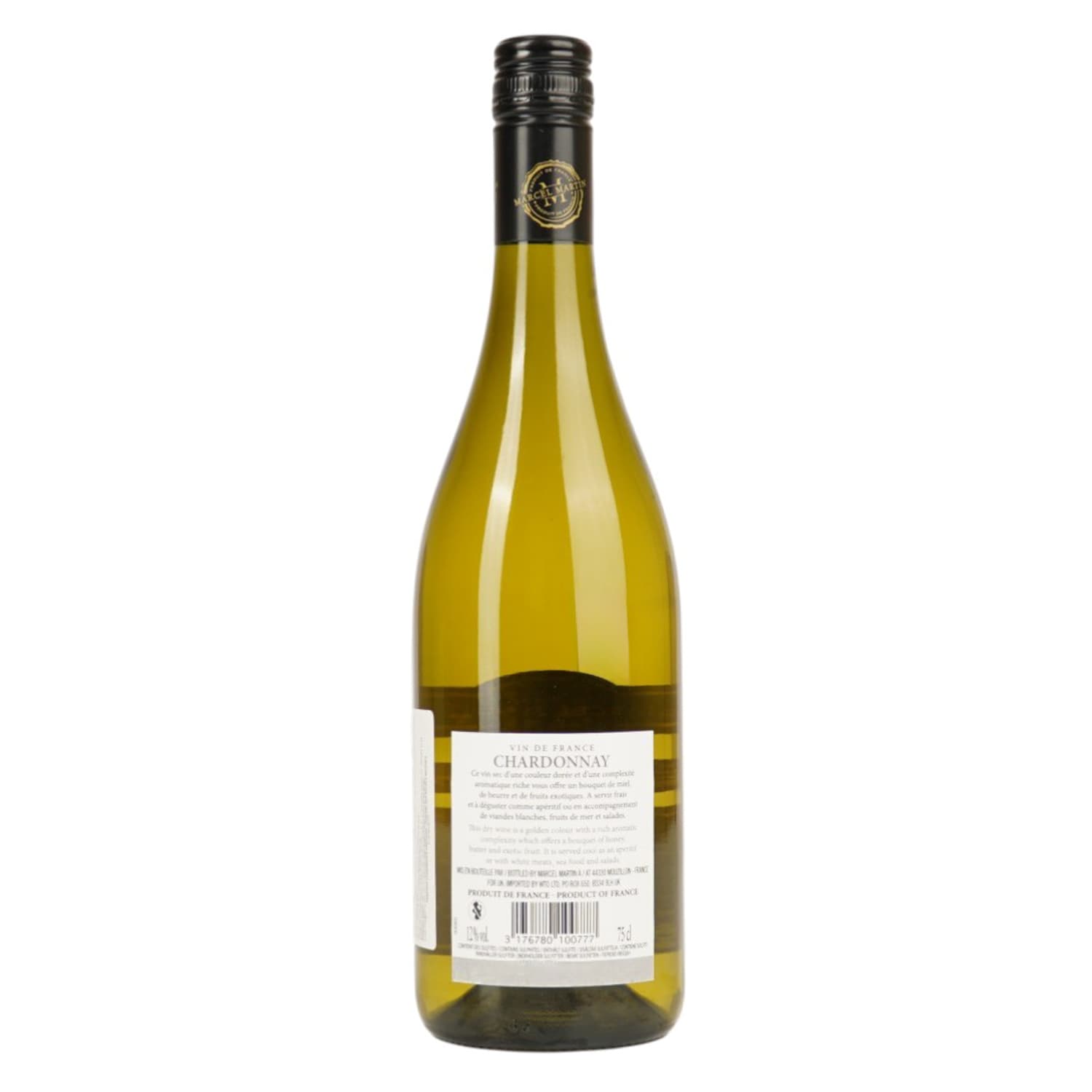 Вино Marcel Martin Chardonnay біле сухе 12.5% 0.75 л