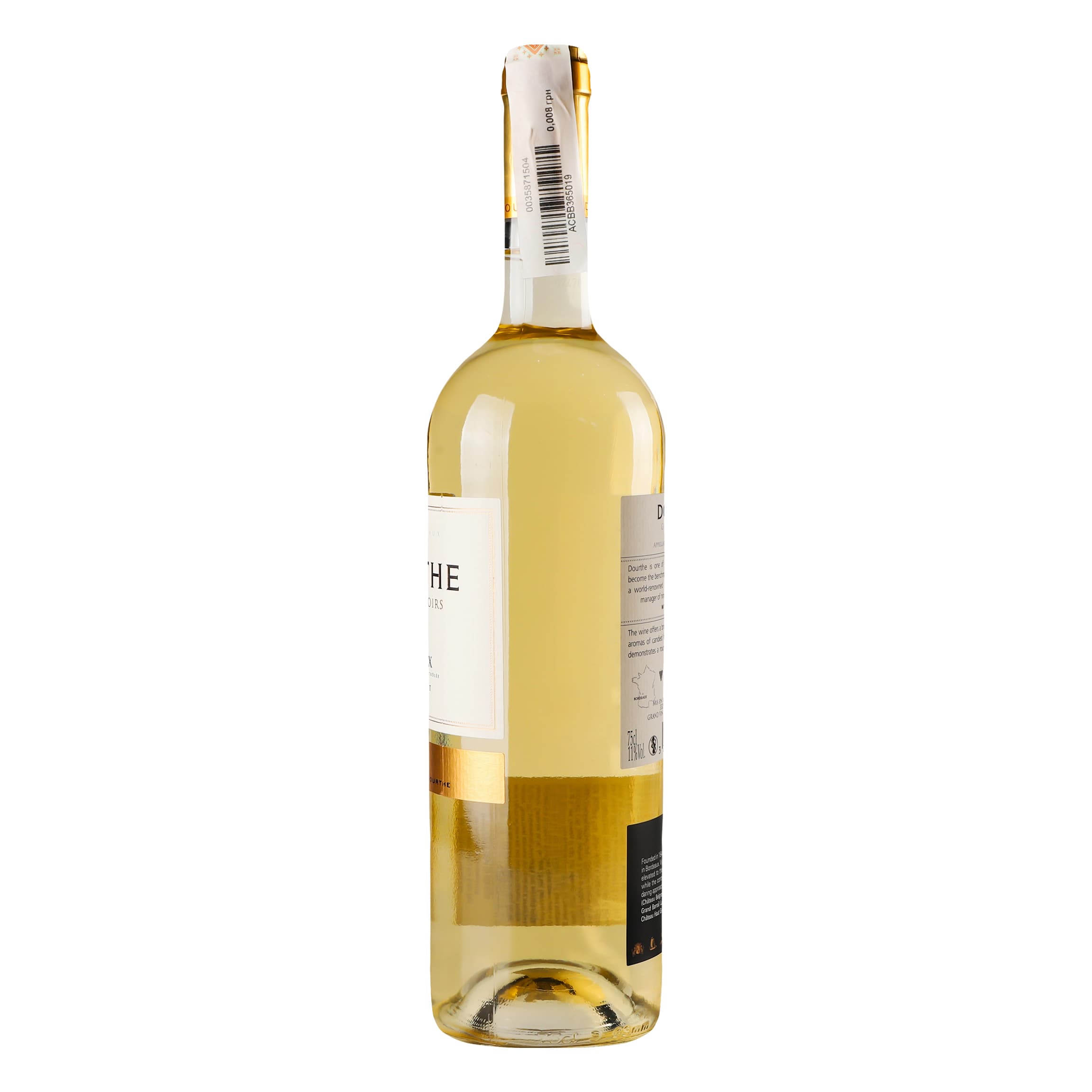 Вино Dourthe Grands Terroirs Bordeaux Blanc moelleux, біле напівсолодке, 11%, 0,75 л
