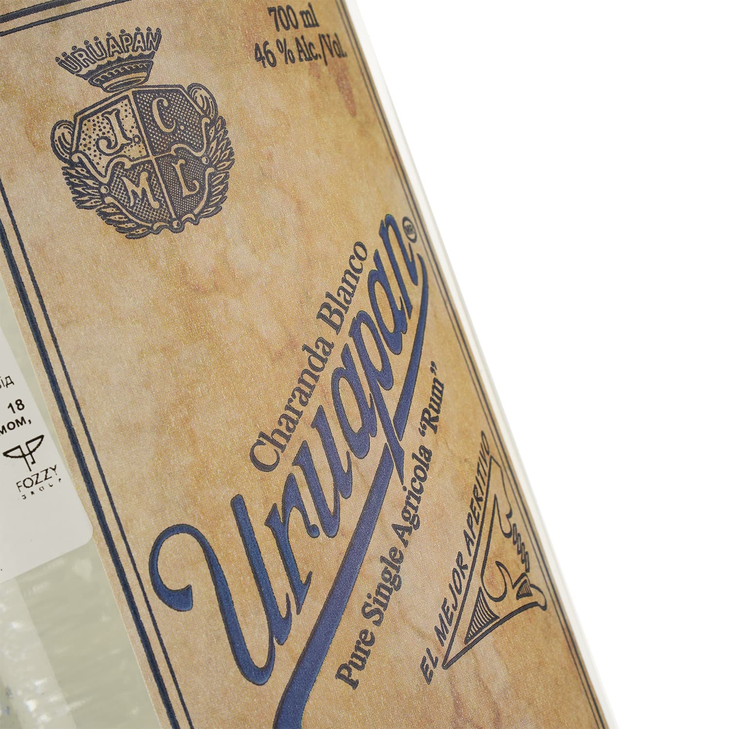 Charanda Uruapan Blanco Pure Single Agricola, 46%, 0,7 л