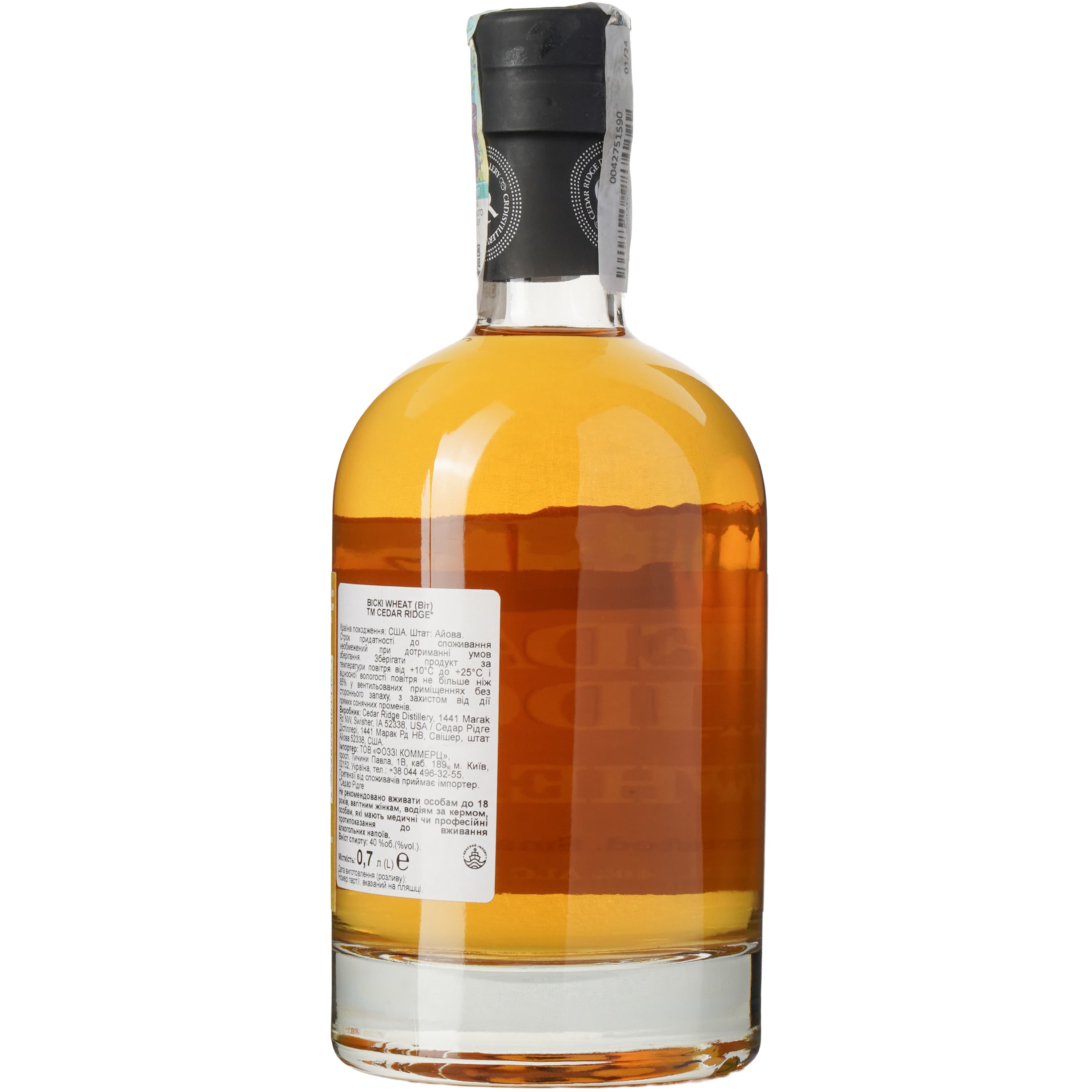 Віскі Cedar Ridge Wheat 40% 0.7 л