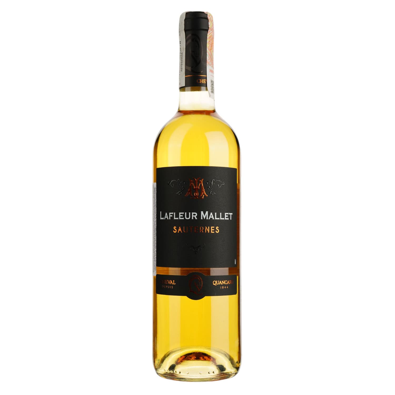 Вино Cheval Quancard Lafleur Mallet Sauternes AOC, біле, солодке, 13,5%, 0,75 л