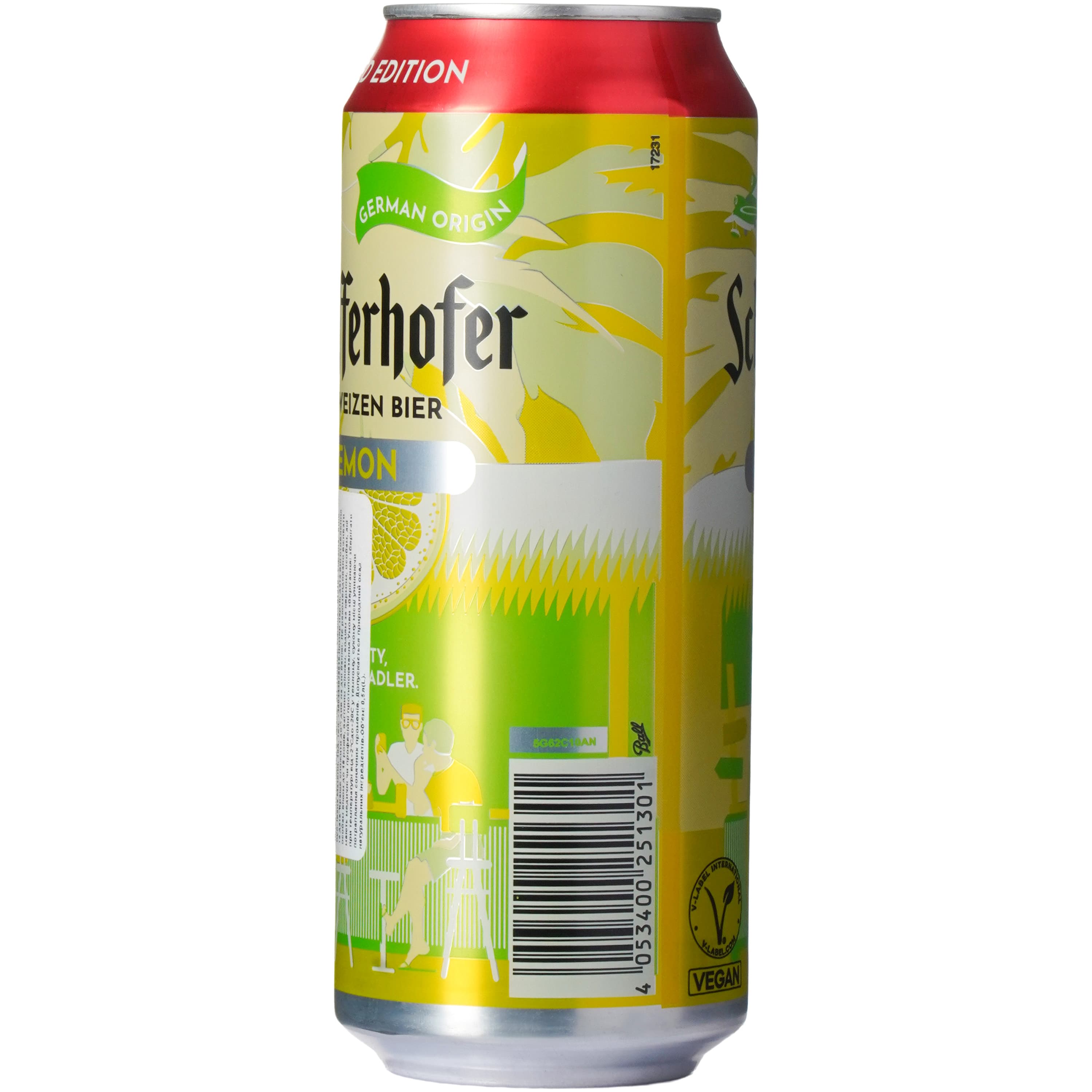 Cумiш пива з соком Schofferhofer пшеничне лимон 0.5 л