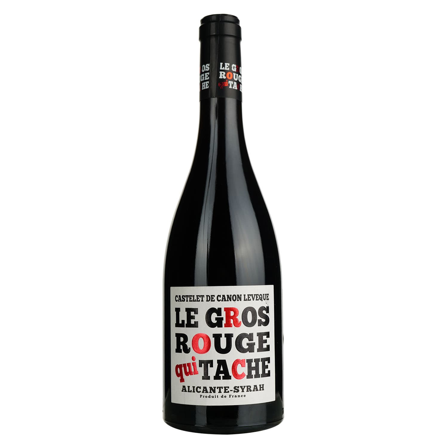 Вино Le Gros Rouge Qui Tache Castelet De Canon Leveque IGP Pays D'Oc червоне сухе 0.75 л