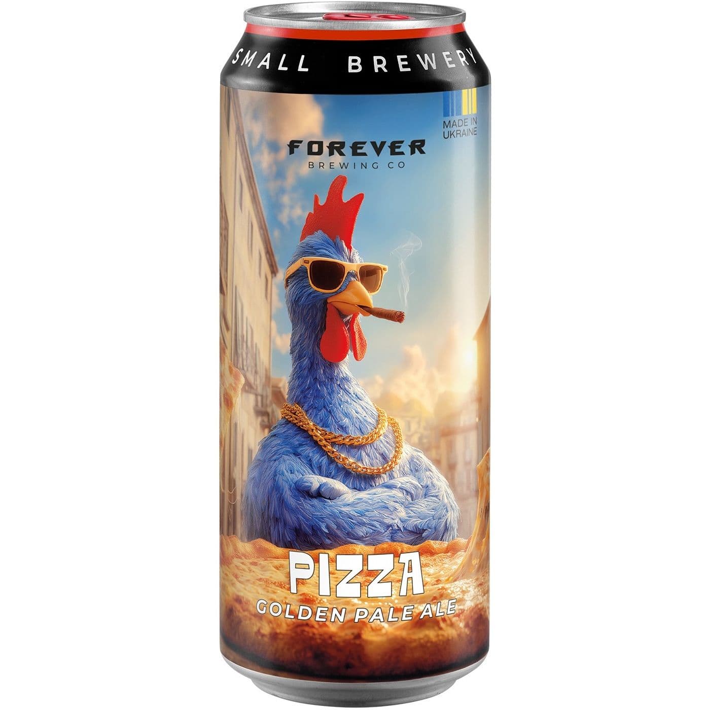 Пиво Forever Pizza світле нефільтроване 6.5% 0.5 л