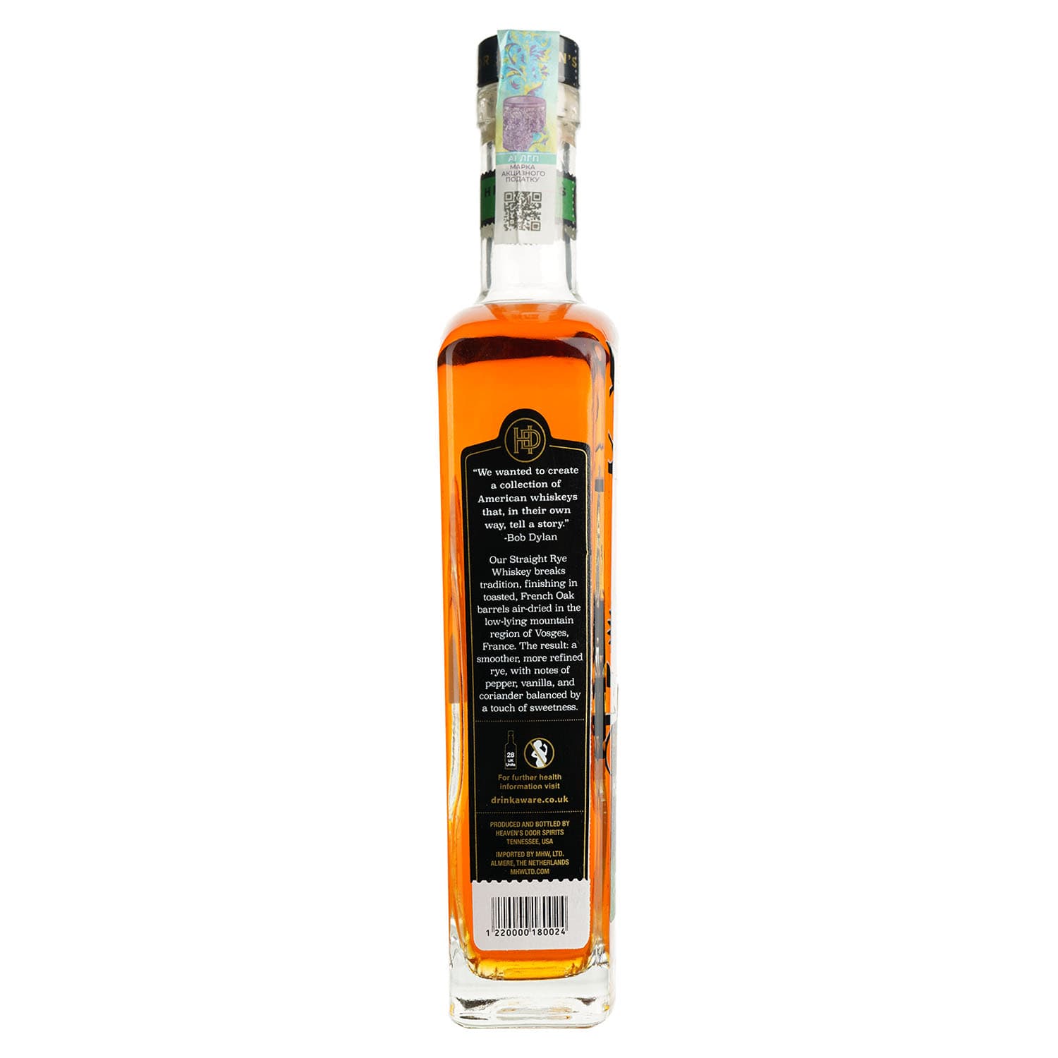 Віскі Heaven's Door Tennessee Straight Rye 43% 0.7 л