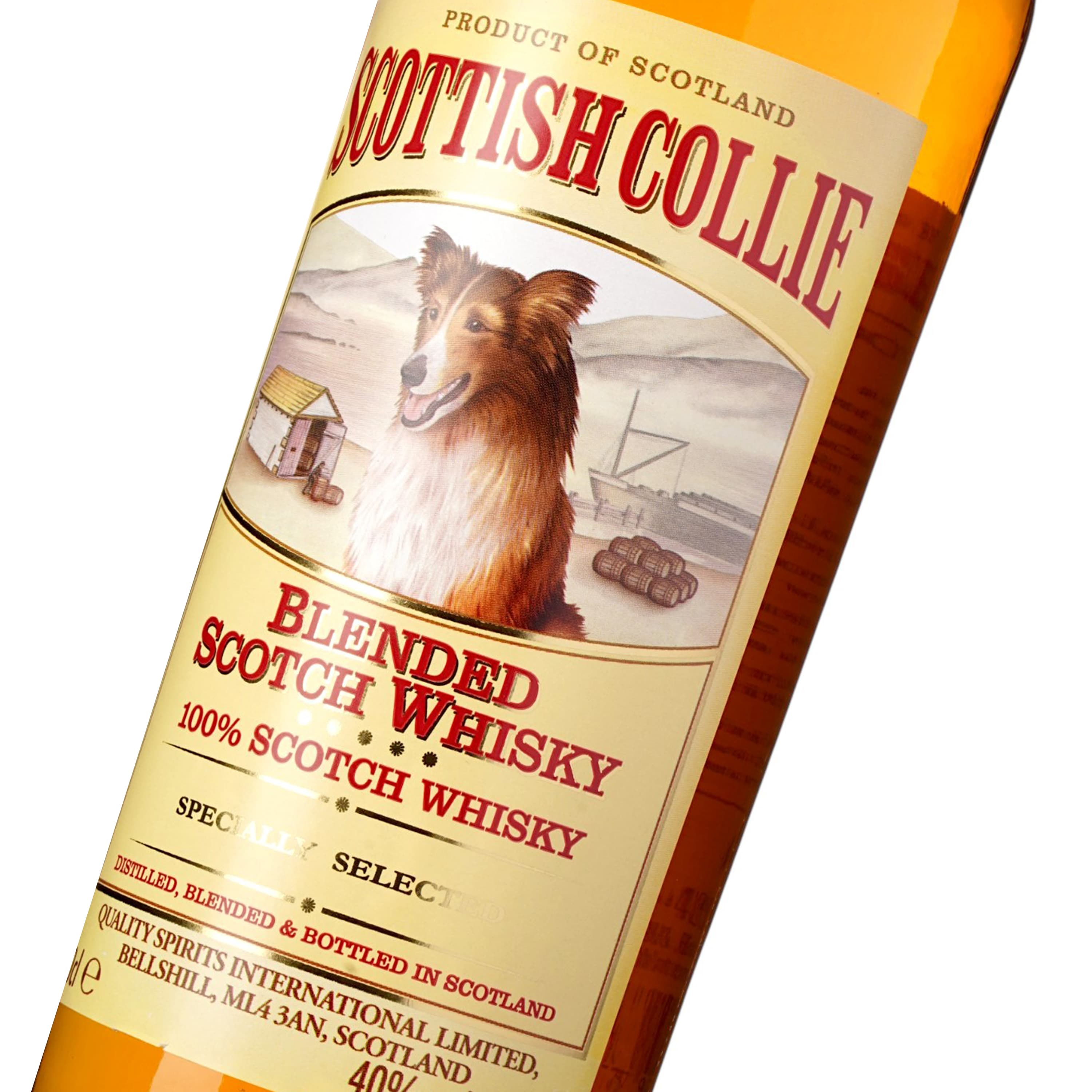 Віскі Scottish Collie Blended Scotch Whisky 40% 0.7 л у тубусі