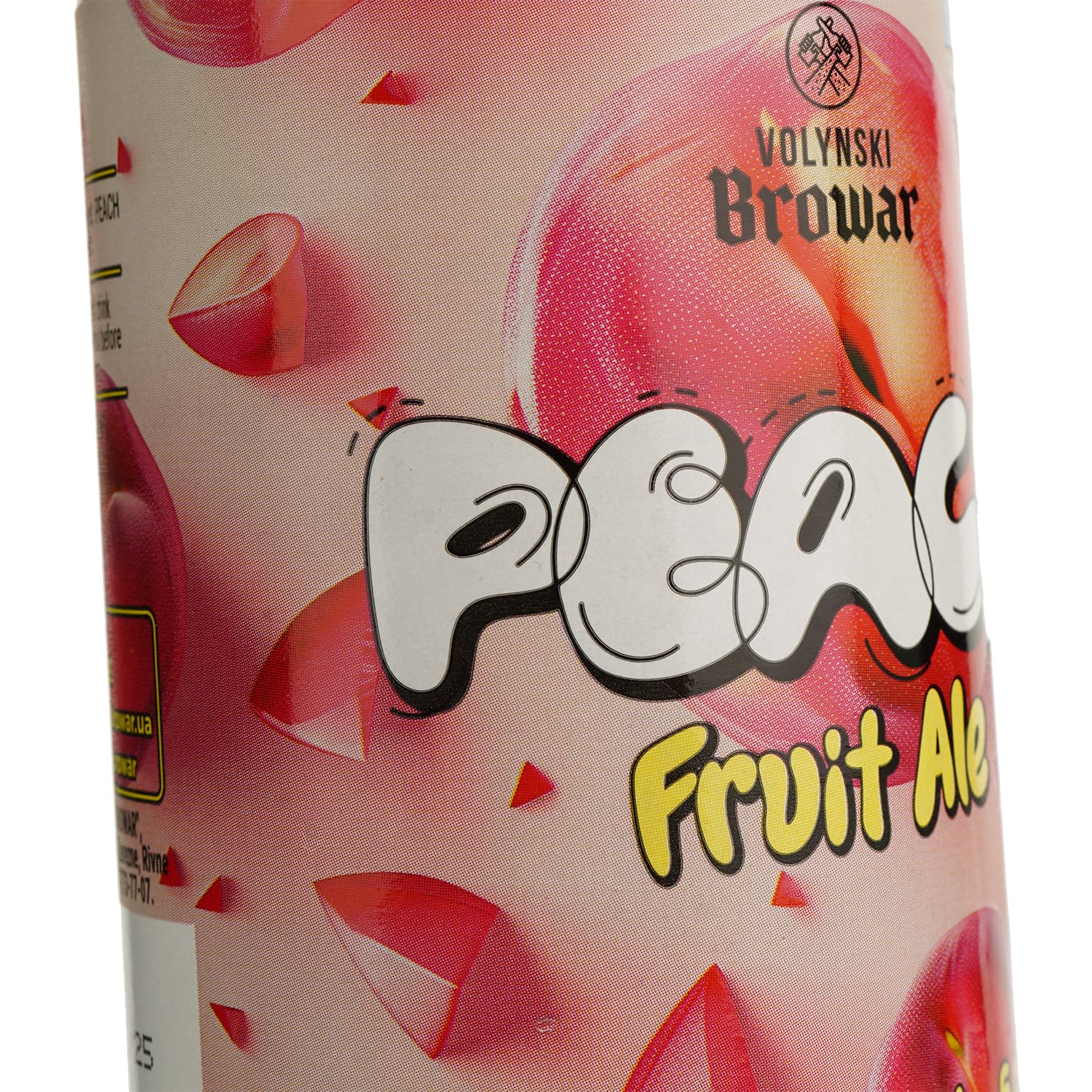 Пиво Volynski Browar Peach світле 5% 0.35 л
