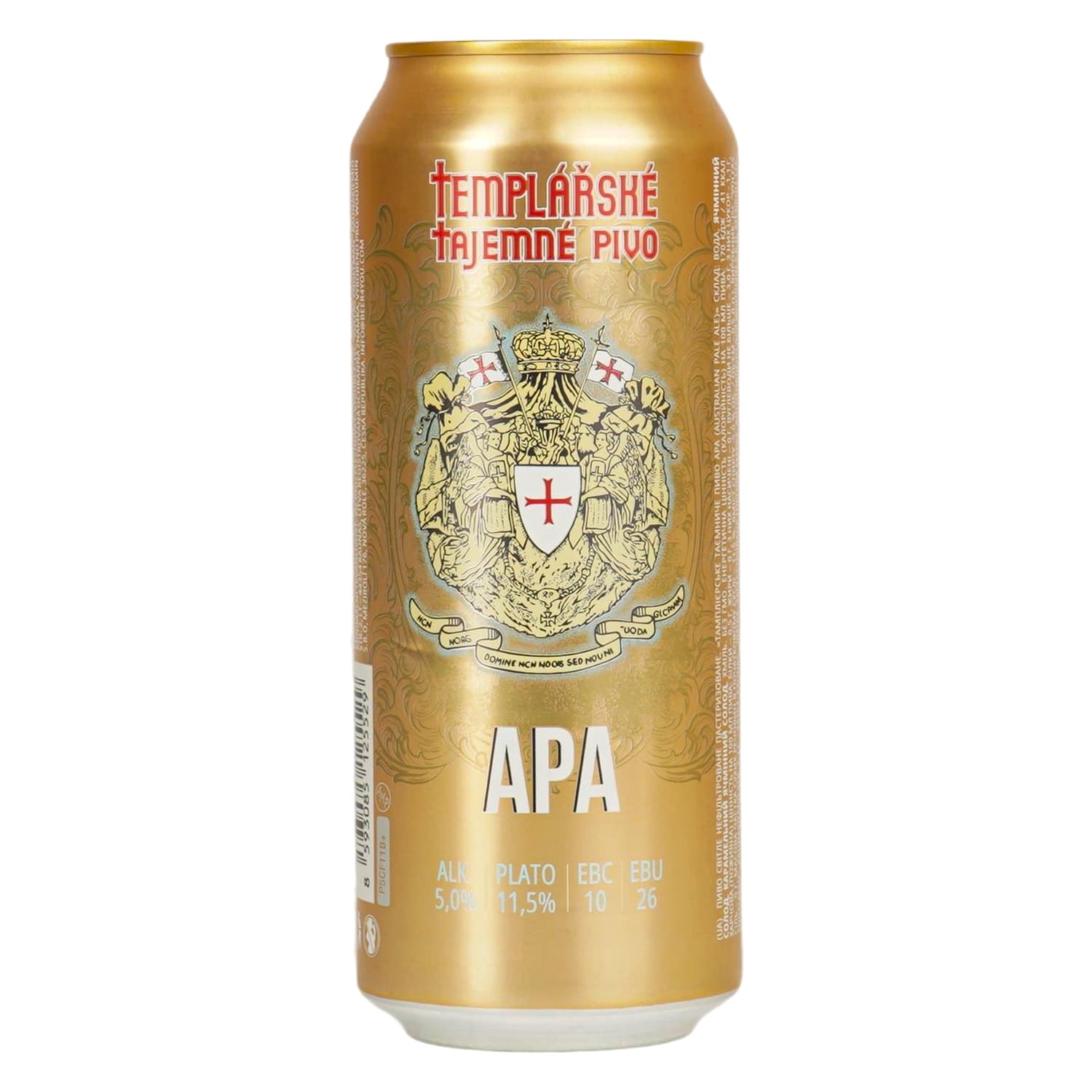 Пиво Templarske АPA світле нефільтроване 5% 0.5 л