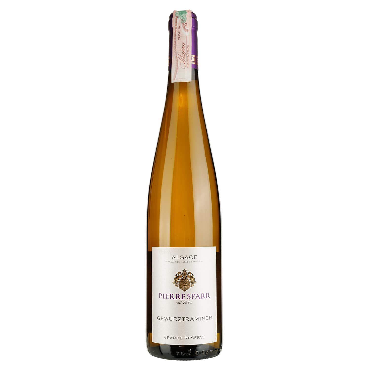 Вино Pierre Sparr Gewurztraminer Grande Reserve Alsace AOC, біле, напівсухе, 11-14,5%, 0,75 л