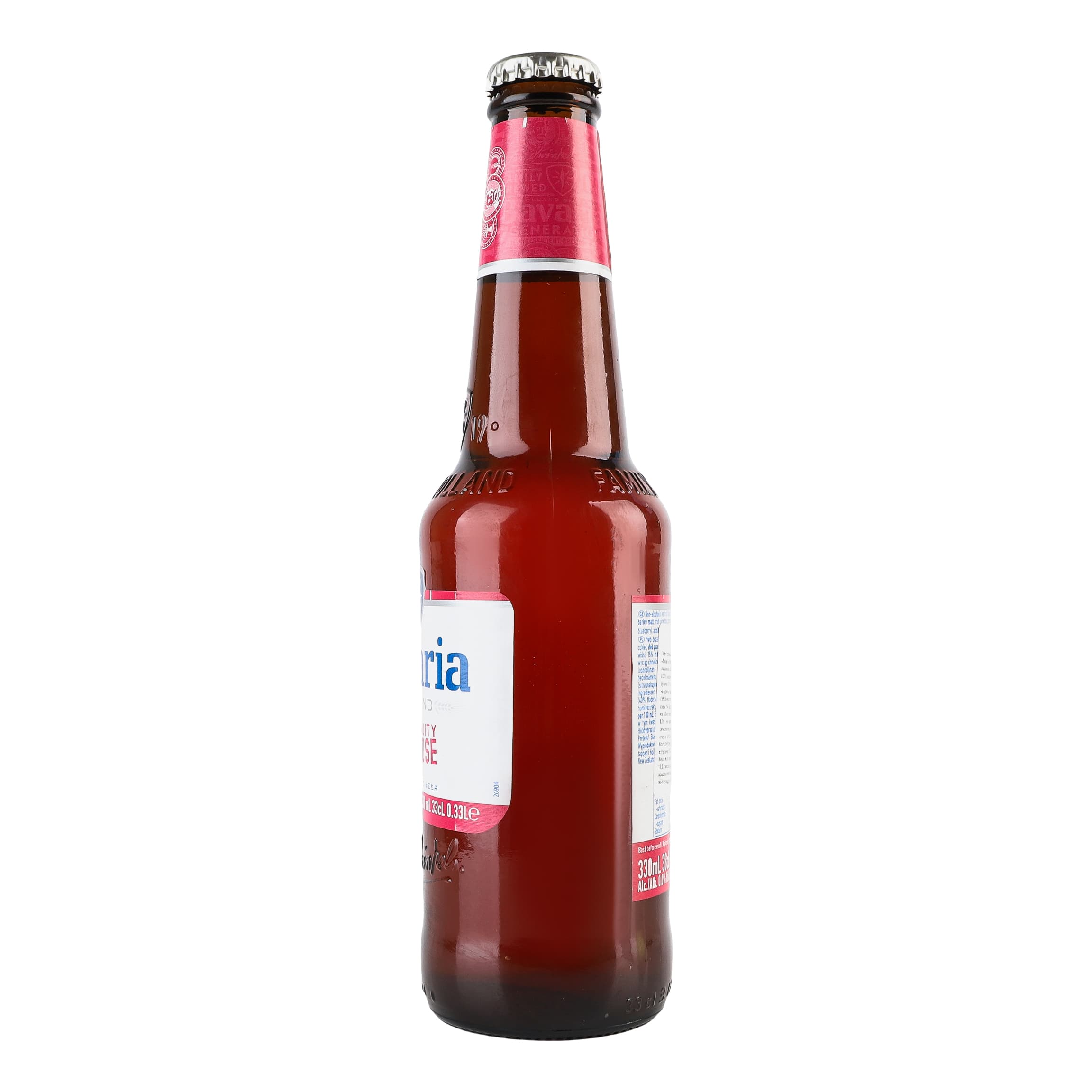 Пиво безалкогольне Bavaria Fruity Rose світле фільтроване 0% 0.33 л