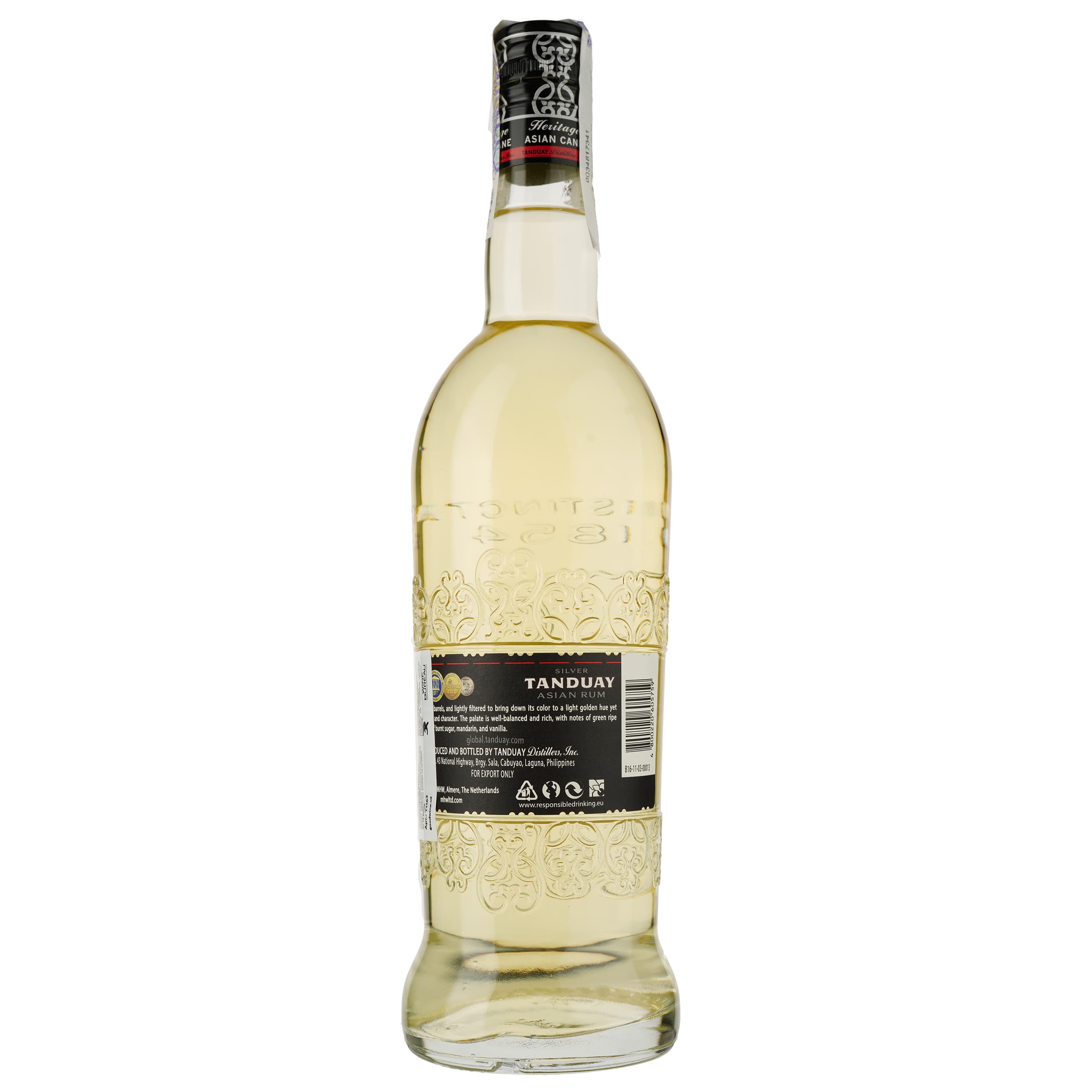 Ром Tanduay Asian Rum Silver 40% 0.7 л