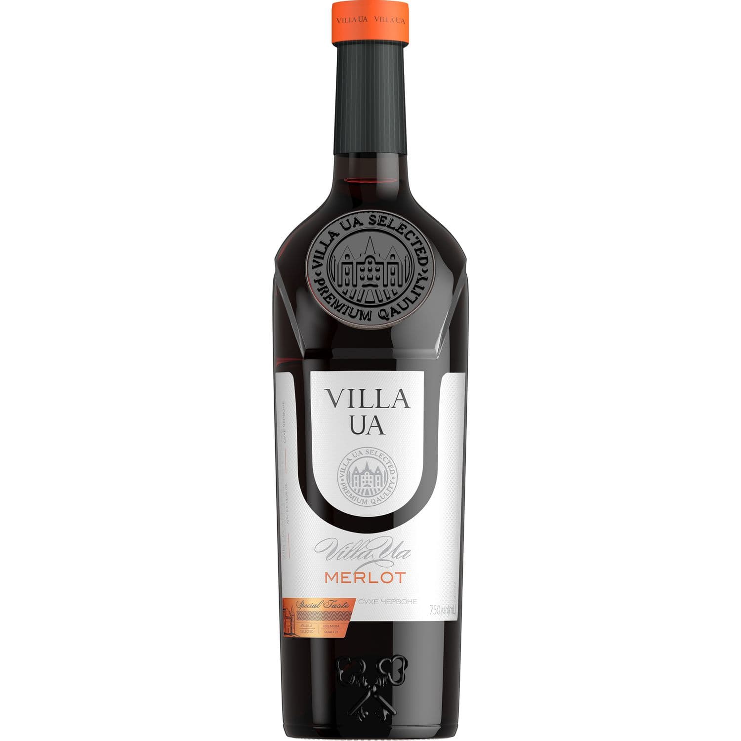 Вино Villa UA Мерло червоне сухе 0.75 л