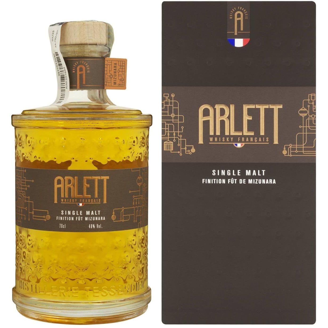 Віскі Arlett Single Malt Finition fut Mizunara 48% 0.7 л в подарунковій упаковці
